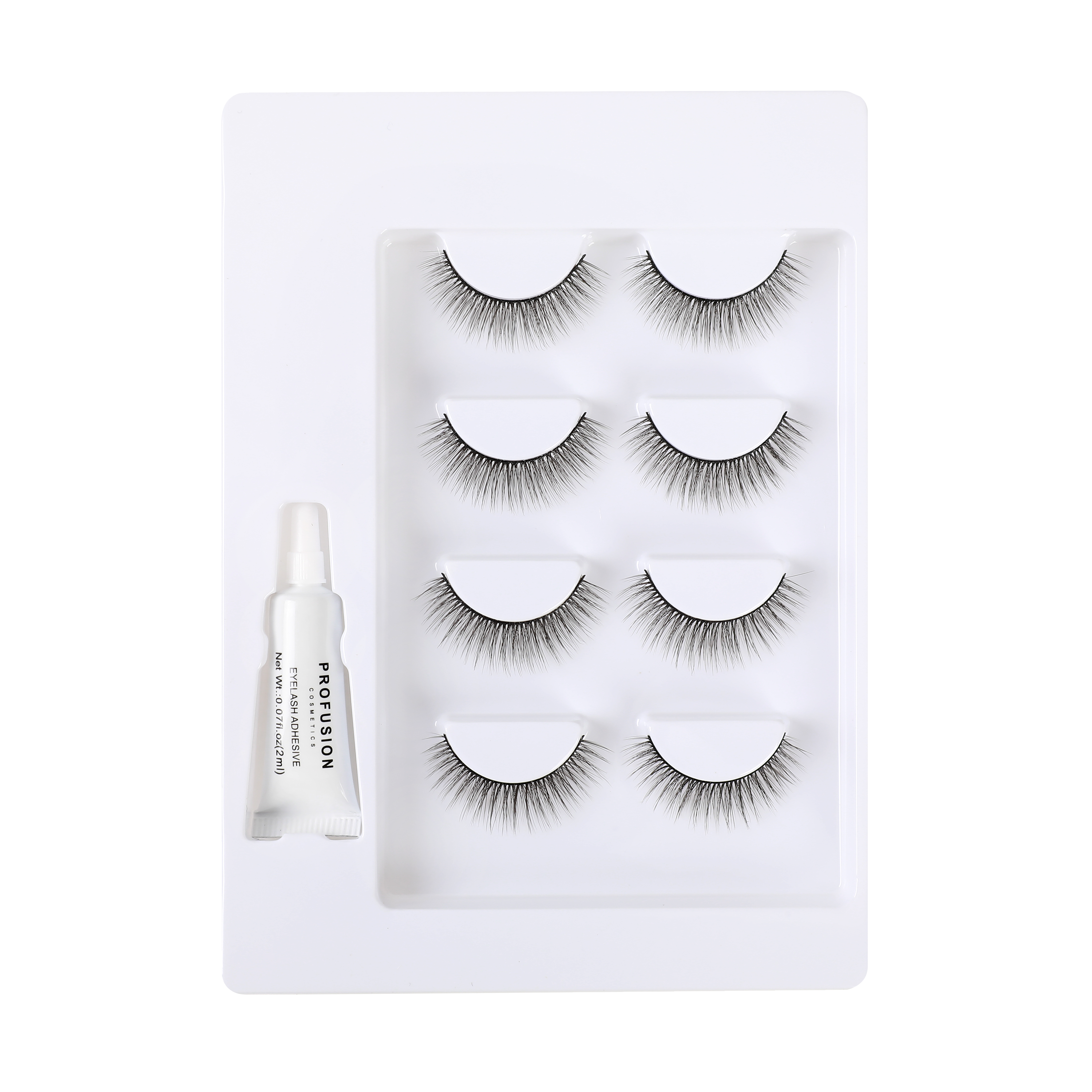 Frosted Snow Sparkle | 4 Pair Luxe False Lash Set