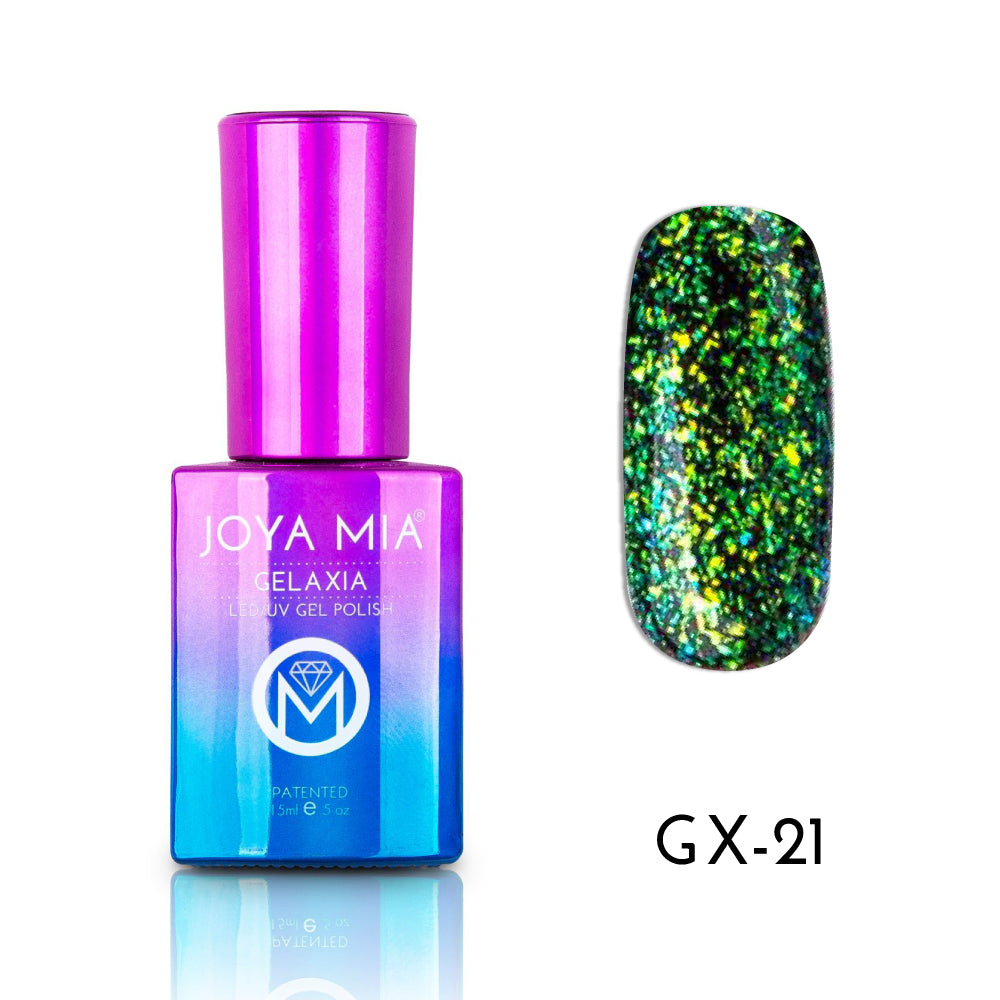 GELAXIA FLAKE GEL POLISH - 24 COLORS