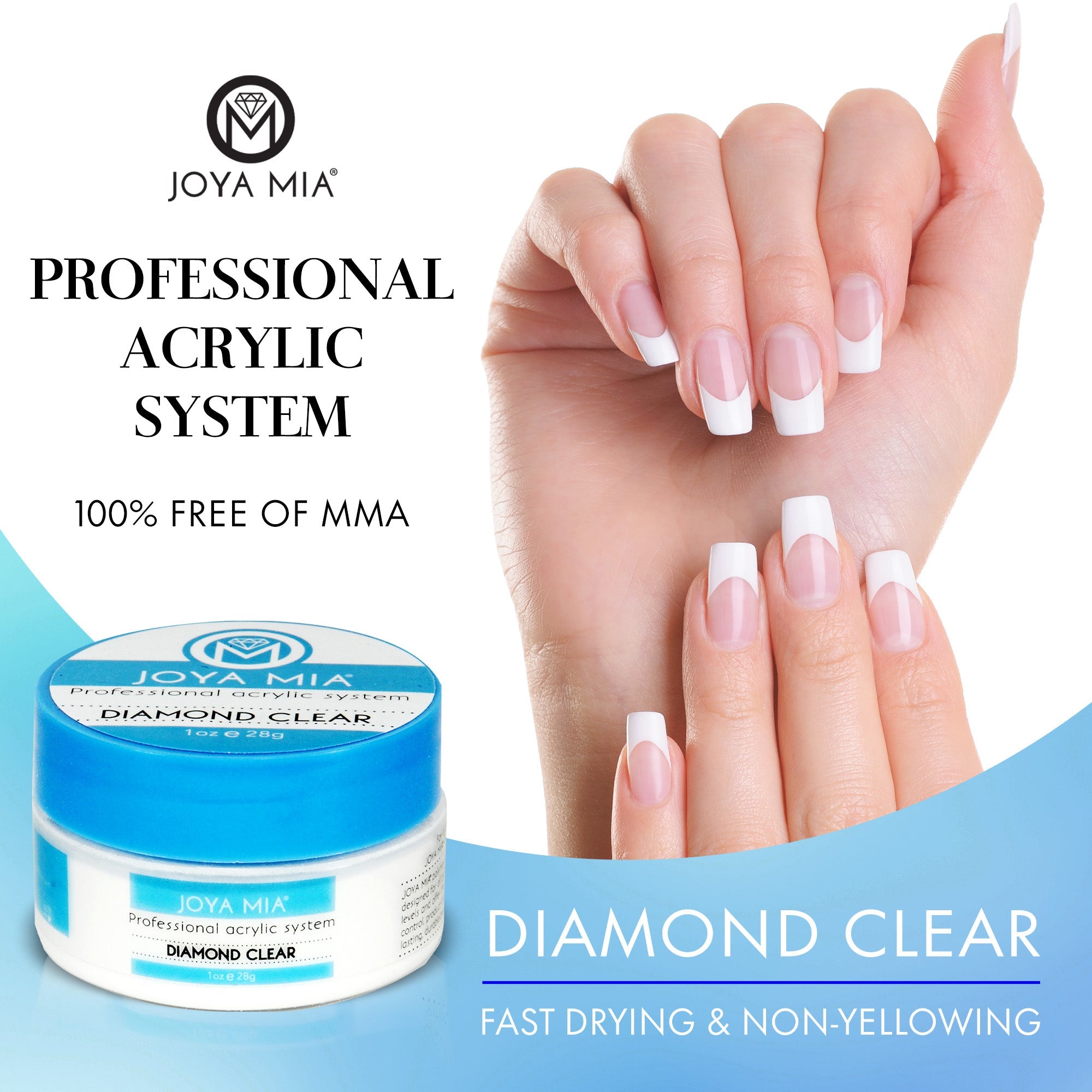 Acrylic Powder - Diamond Clear - 1oz - 32oz