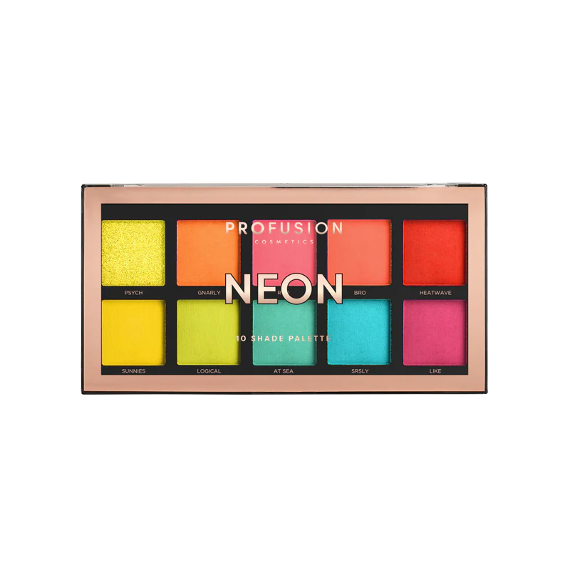 Neon 10 shade palette