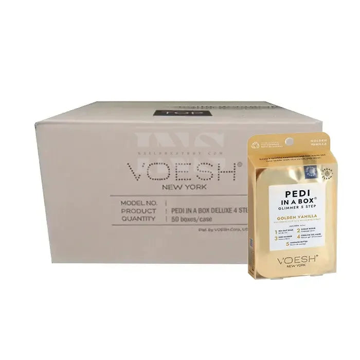 Voesh Deluxe Pedicure 4 Step Glimmer - Golden