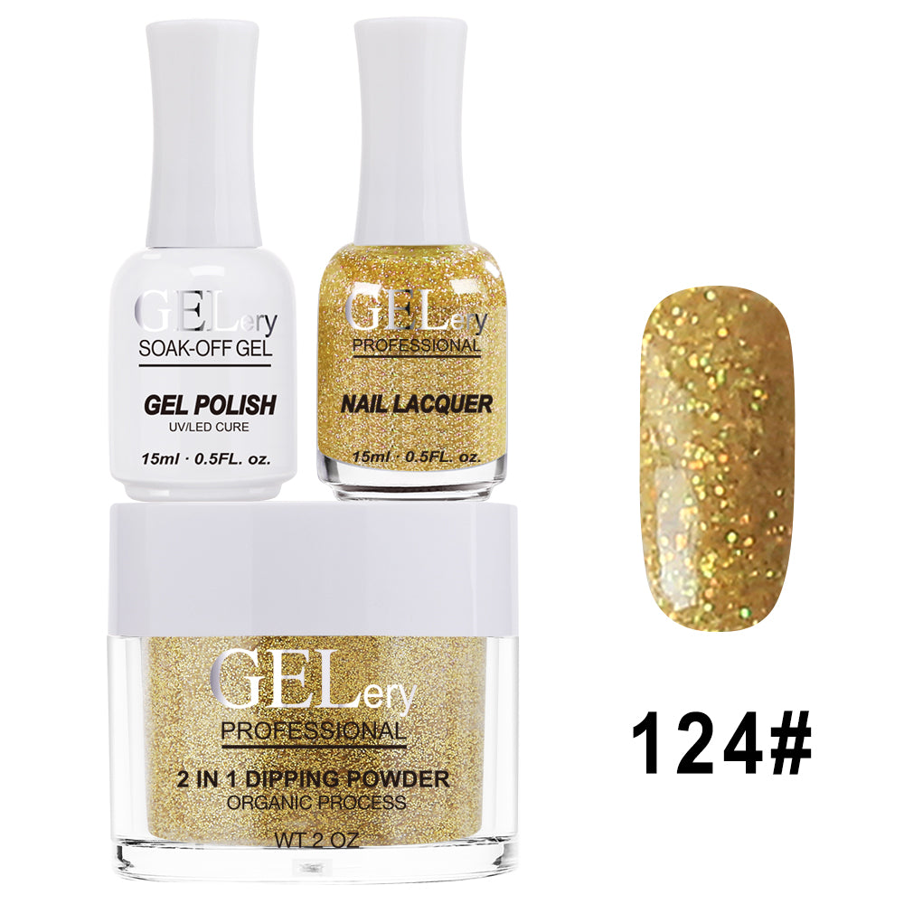 GELery 3 in 1 Trio Set - Gel, Lacquer, & Dip - #124