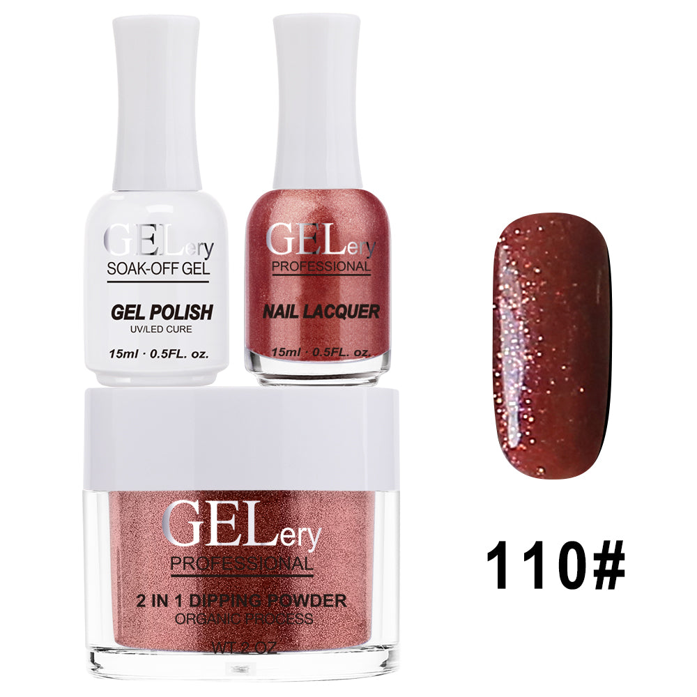 GELery 3 in 1 Trio Set - Gel, Lacquer, & Dip - #110