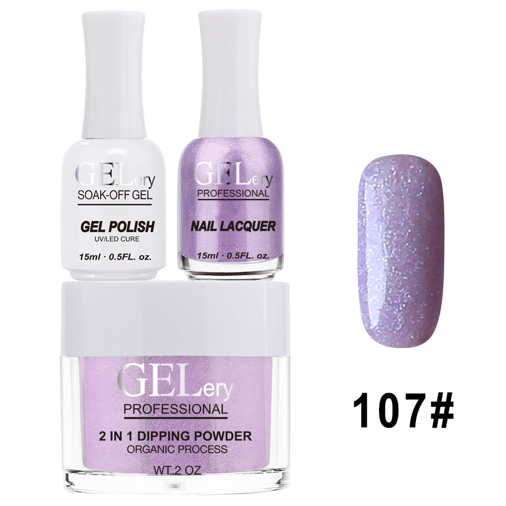 GELery 3 in 1 Trio Set - Gel, Lacquer, & Dip - #107