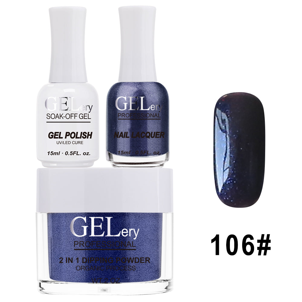 GELery 3 in 1 Trio Set - Gel, Lacquer, & Dip - #106