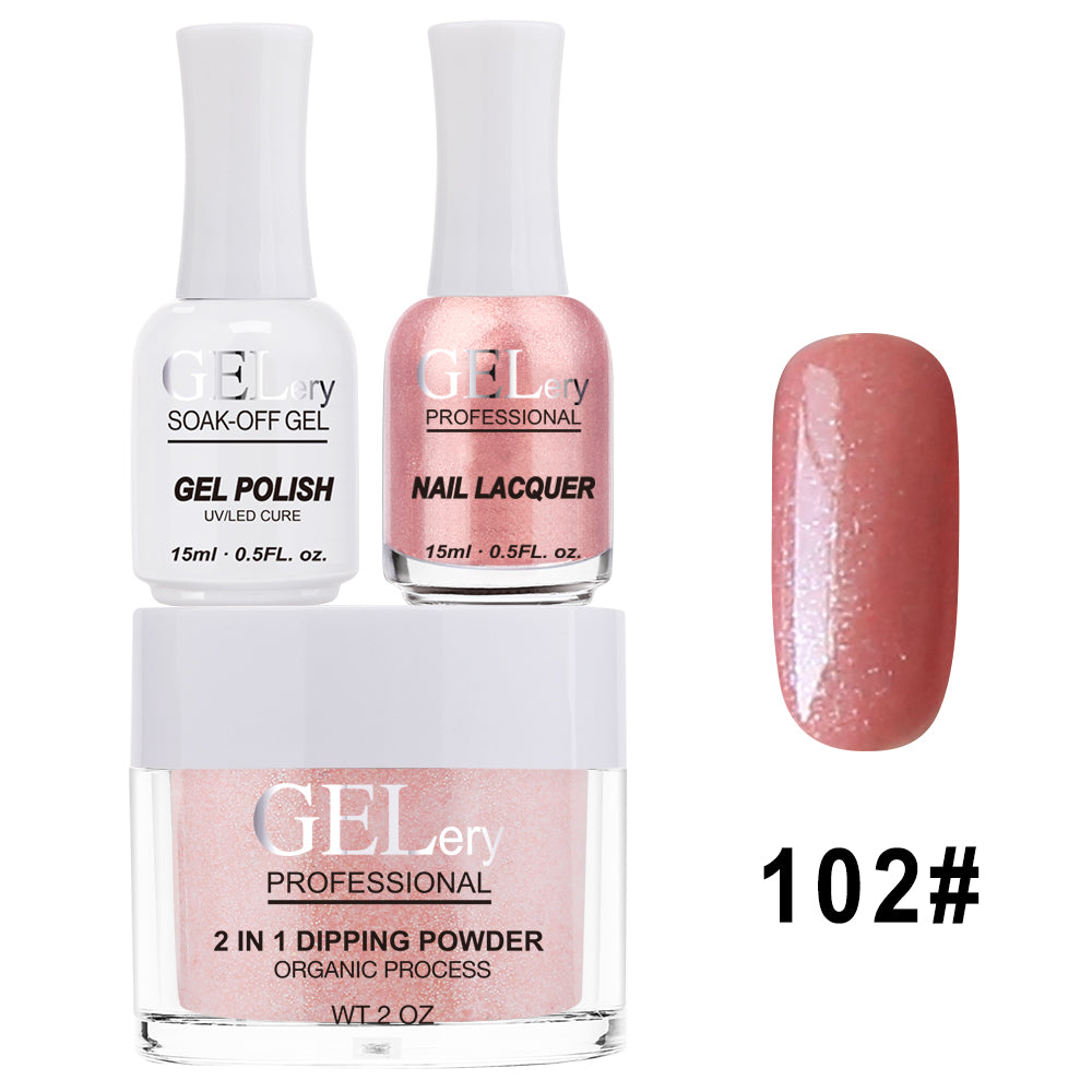 GELery 3 in 1 Trio Set - Gel, Lacquer, & Dip - #102