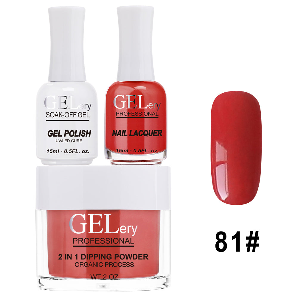 GELery 3 in 1 Trio Set - Gel, Lacquer, & Dip - #081