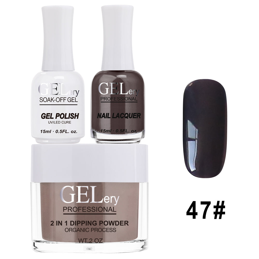 GELery 3 in 1 Trio Set - Gel, Lacquer, & Dip - #047