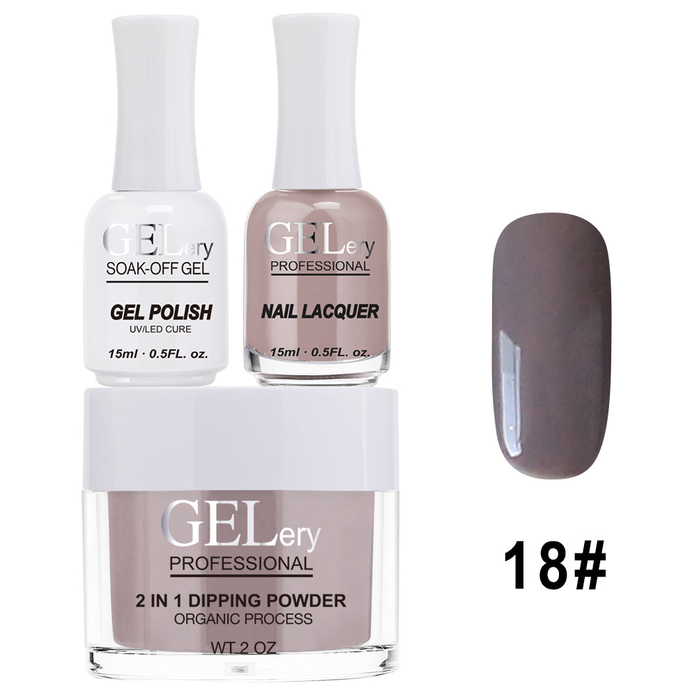 GELery 3 in 1 Trio Set - Gel, Lacquer, & Dip - #018