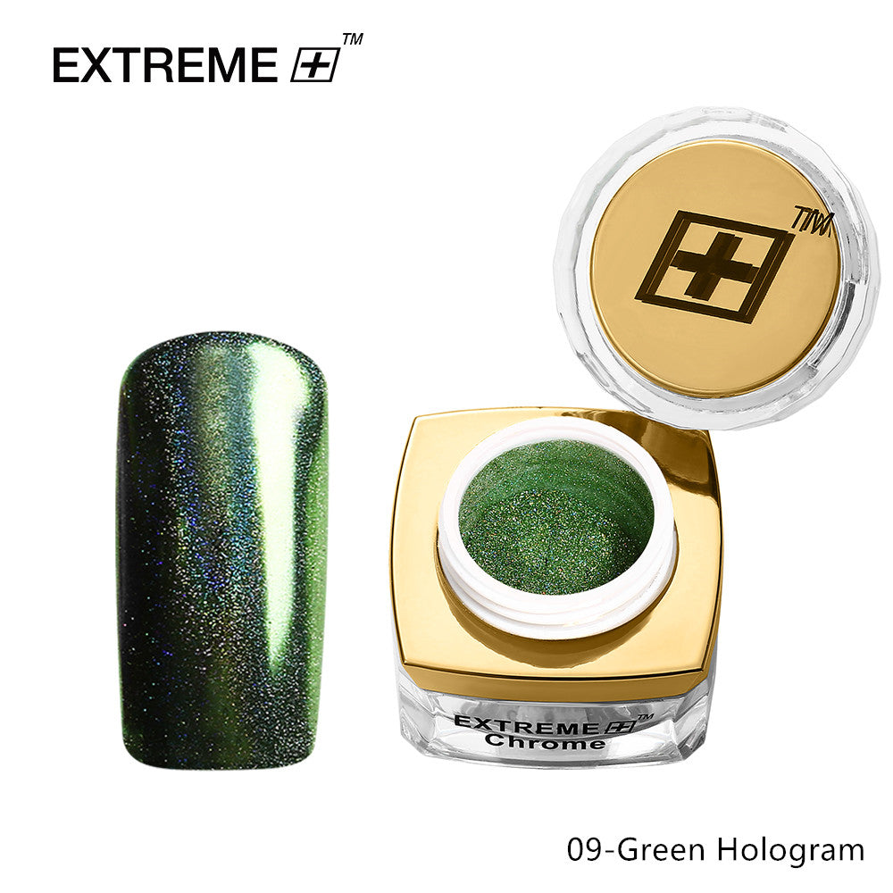 EXTREME+ Chrome Powder # 09 Green Hologram