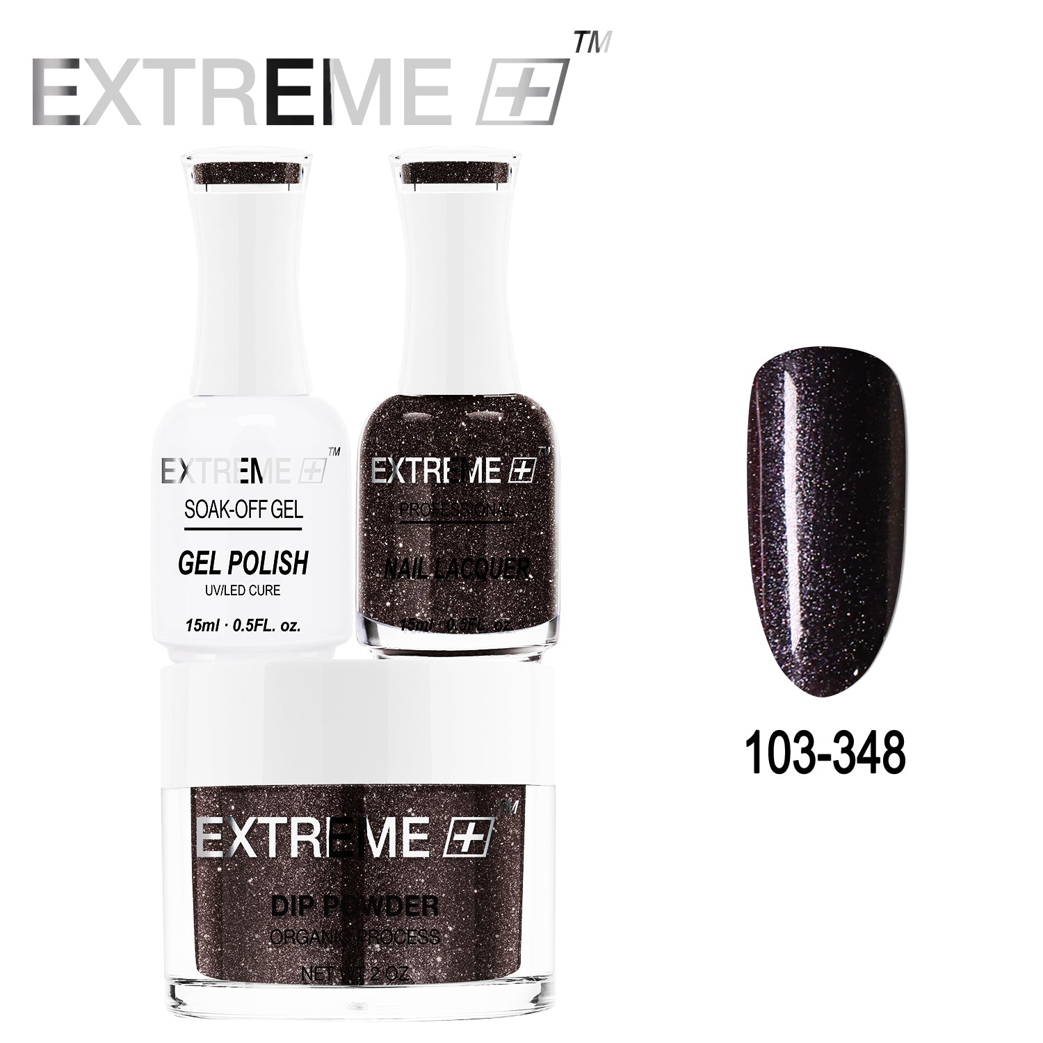 EXTREME+ All-in-One 3-in-1 Combo Set - Dip Powder, Gel Polish, and Nail Lacquer #103