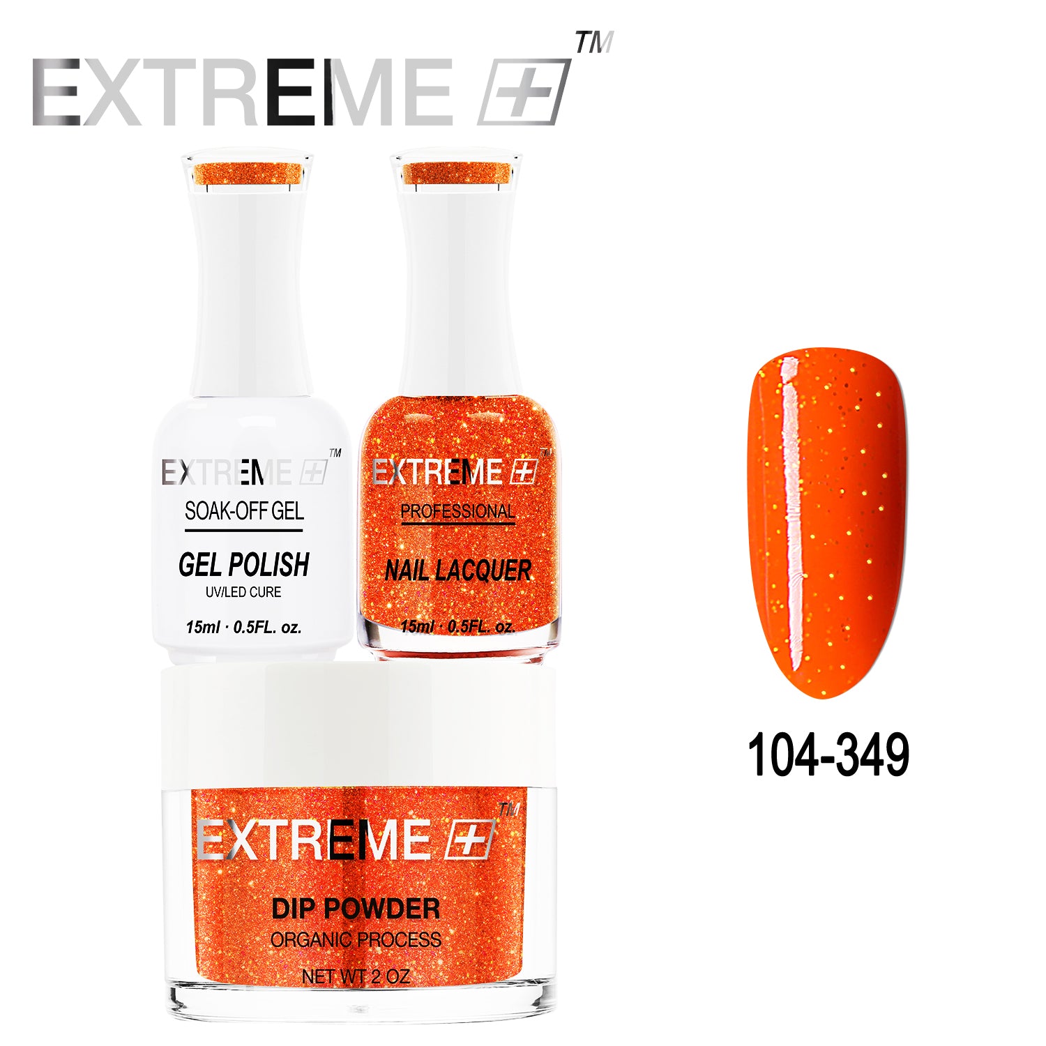 EXTREME+ All-in-One 3-in-1 Combo Set - Dip Powder, Gel Polish, and Nail Lacquer #104