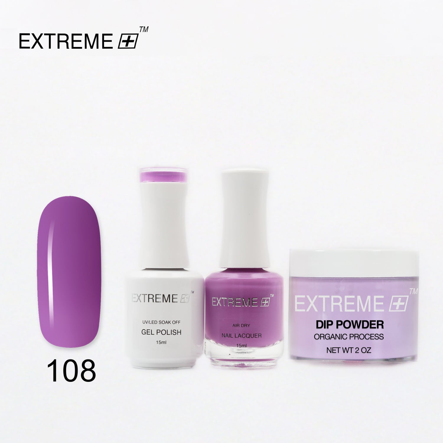 EXTREME+ 3 in 1 Combo Set - Gel, Lacquer, & Dip - #108