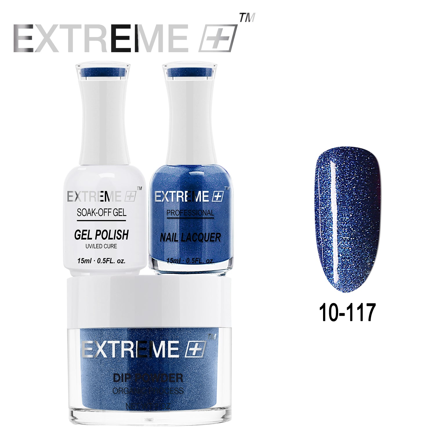 EXTREME+ All-in-One 3-in-1 Combo Set - Dip Powder, Gel Polish, and Nail Lacquer #010