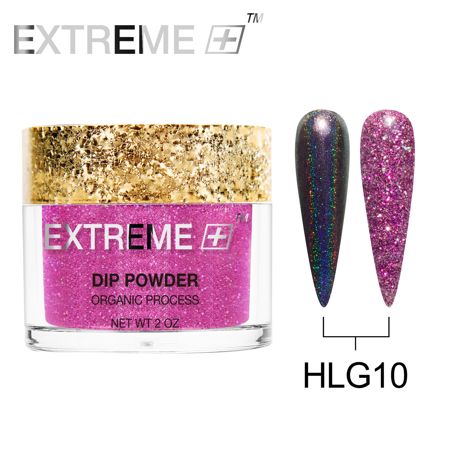 EXTREME+ Holo Chrome Dip Powder - #010