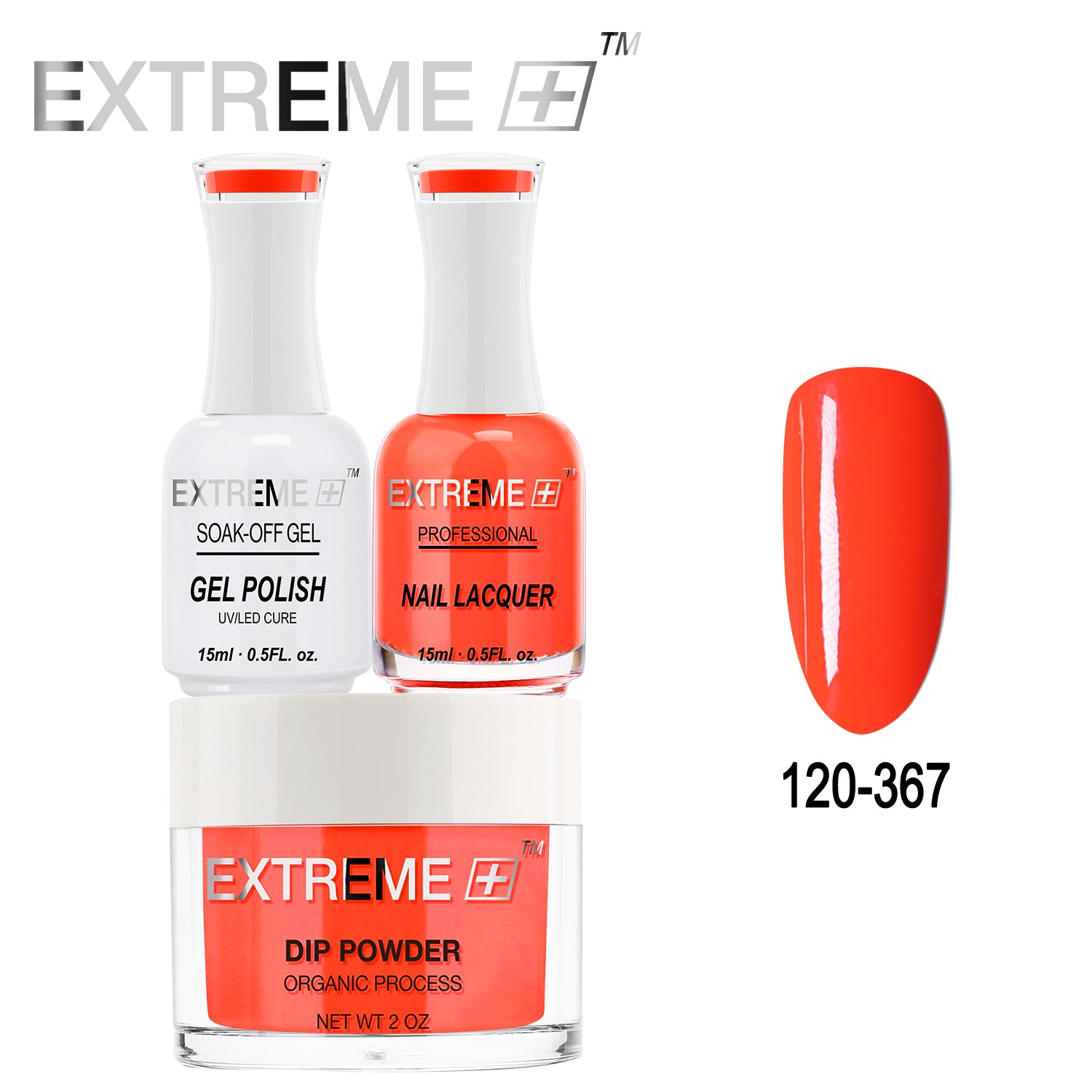 EXTREME+ All-in-One 3-in-1 Combo Set - Dip Powder, Gel Polish, and Nail Lacquer #120