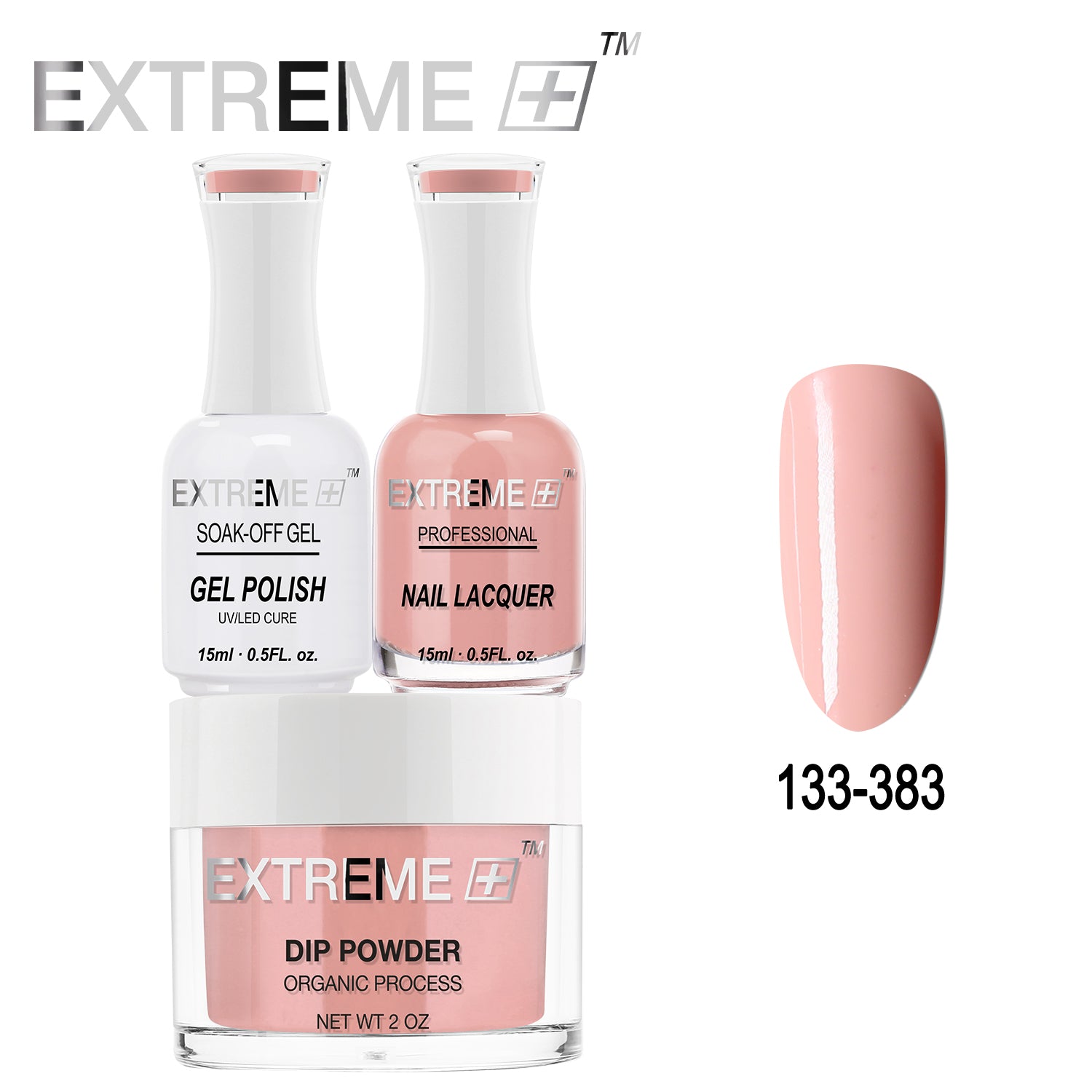 EXTREME+ All-in-One 3-in-1 Combo Set - Dip Powder, Gel Polish, and Nail Lacquer #133