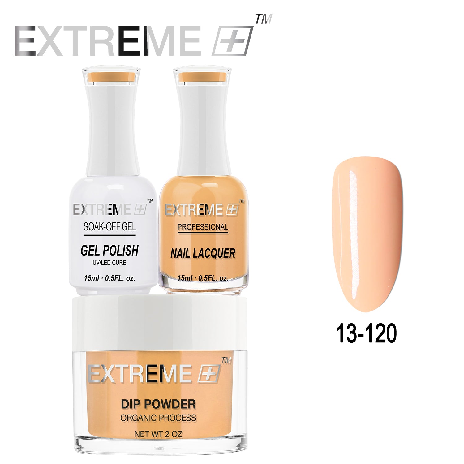 EXTREME+ All-in-One 3-in-1 Combo Set - Dip Powder, Gel Polish, and Nail Lacquer #013