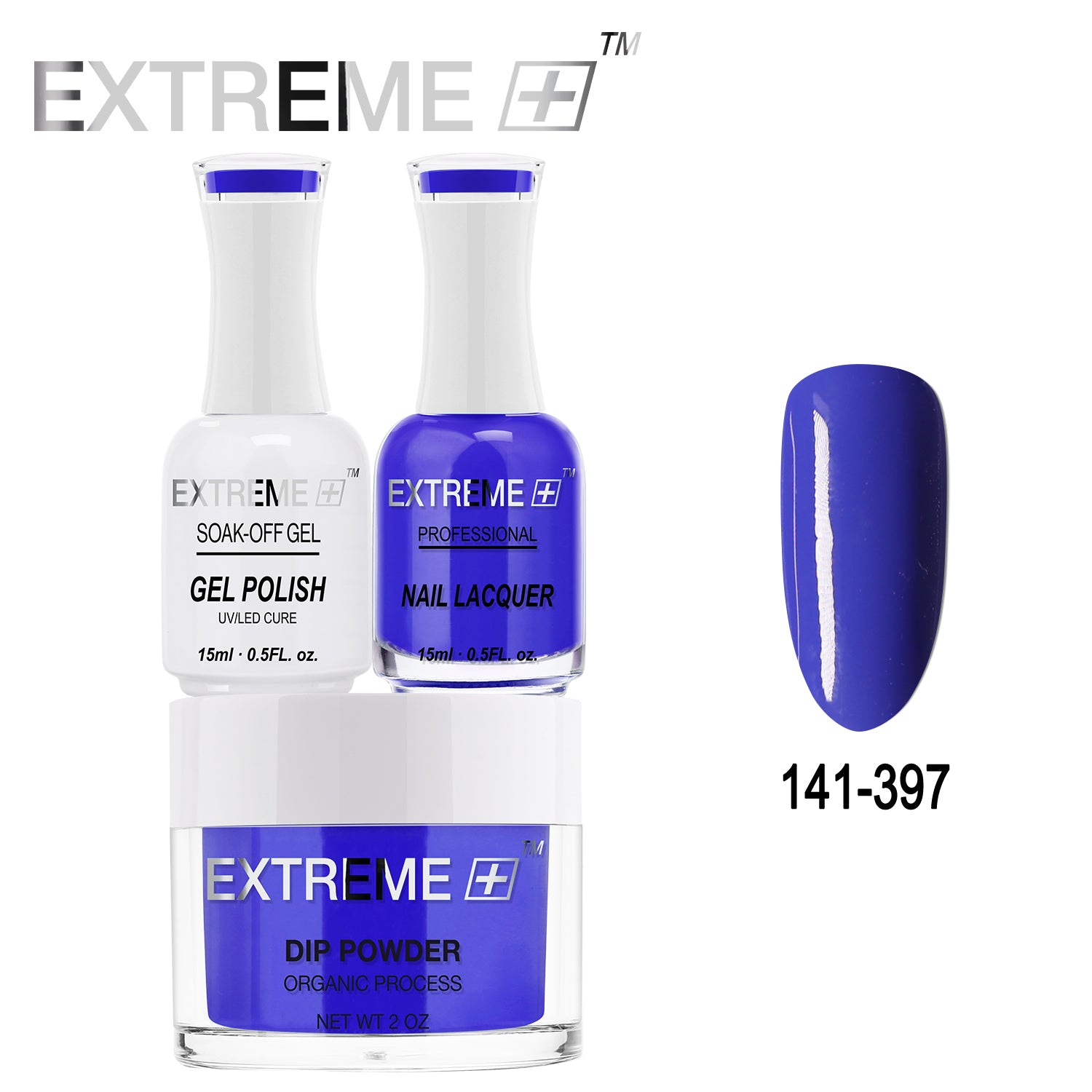 EXTREME+ All-in-One 3-in-1 Combo Set - Dip Powder, Gel Polish, and Nail Lacquer #141