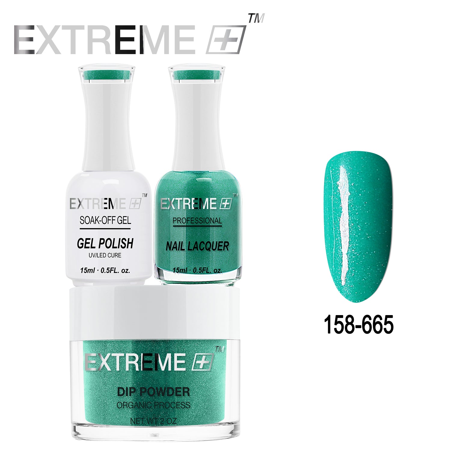 EXTREME+ All-in-One 3-in-1 Combo Set - Dip Powder, Gel Polish, and Nail Lacquer #158