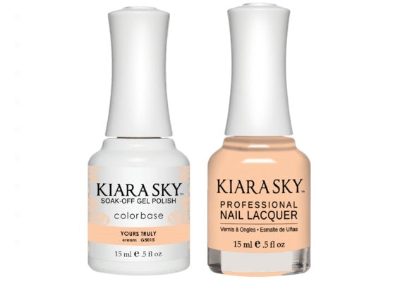 Kiara Sky All-In-One GEL + MATCHING LACQUER (DUO) - 5015 YOURS TRULY