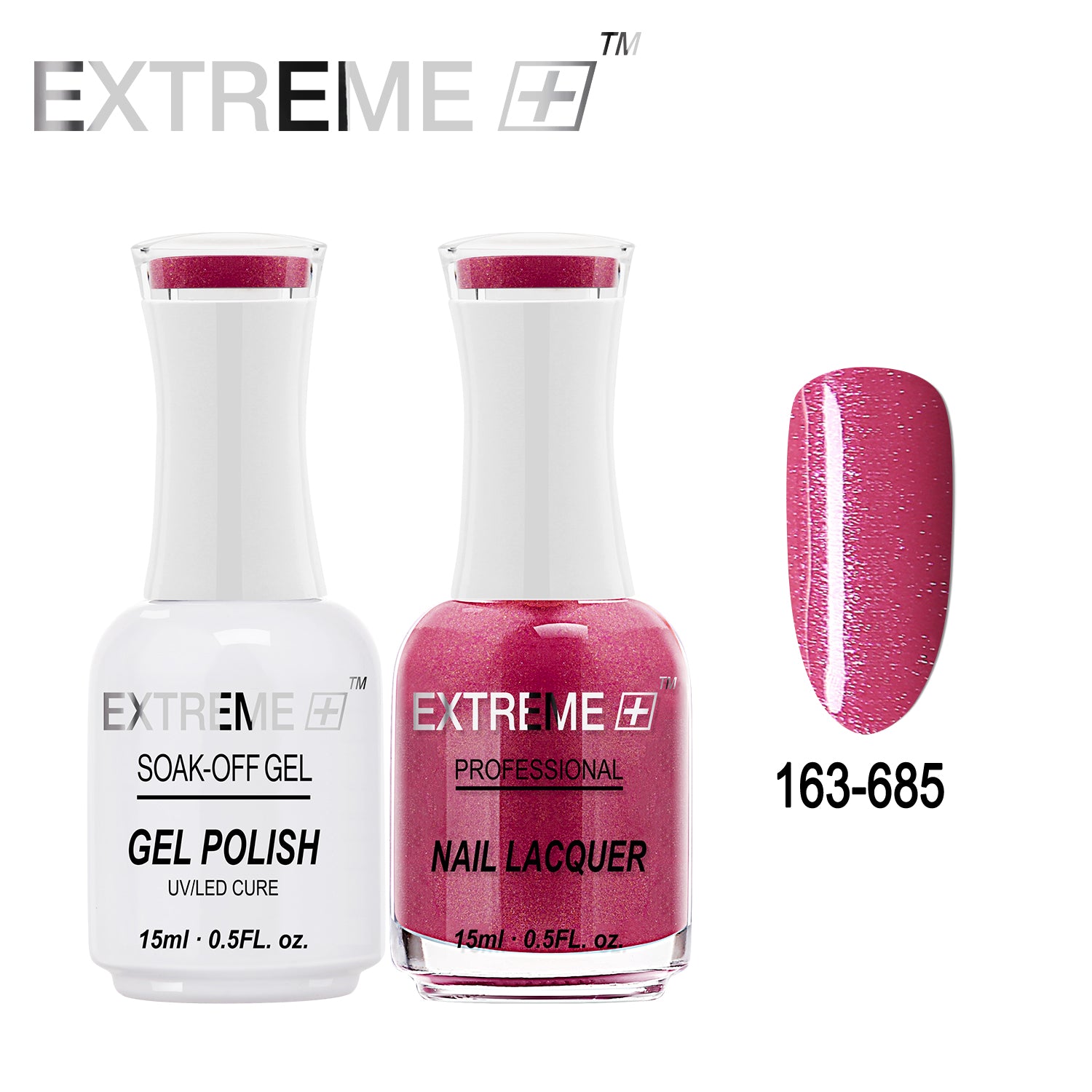 EXTREME+ All-in-One Gel Polish and Nail Lacquer Matching Duo #G163