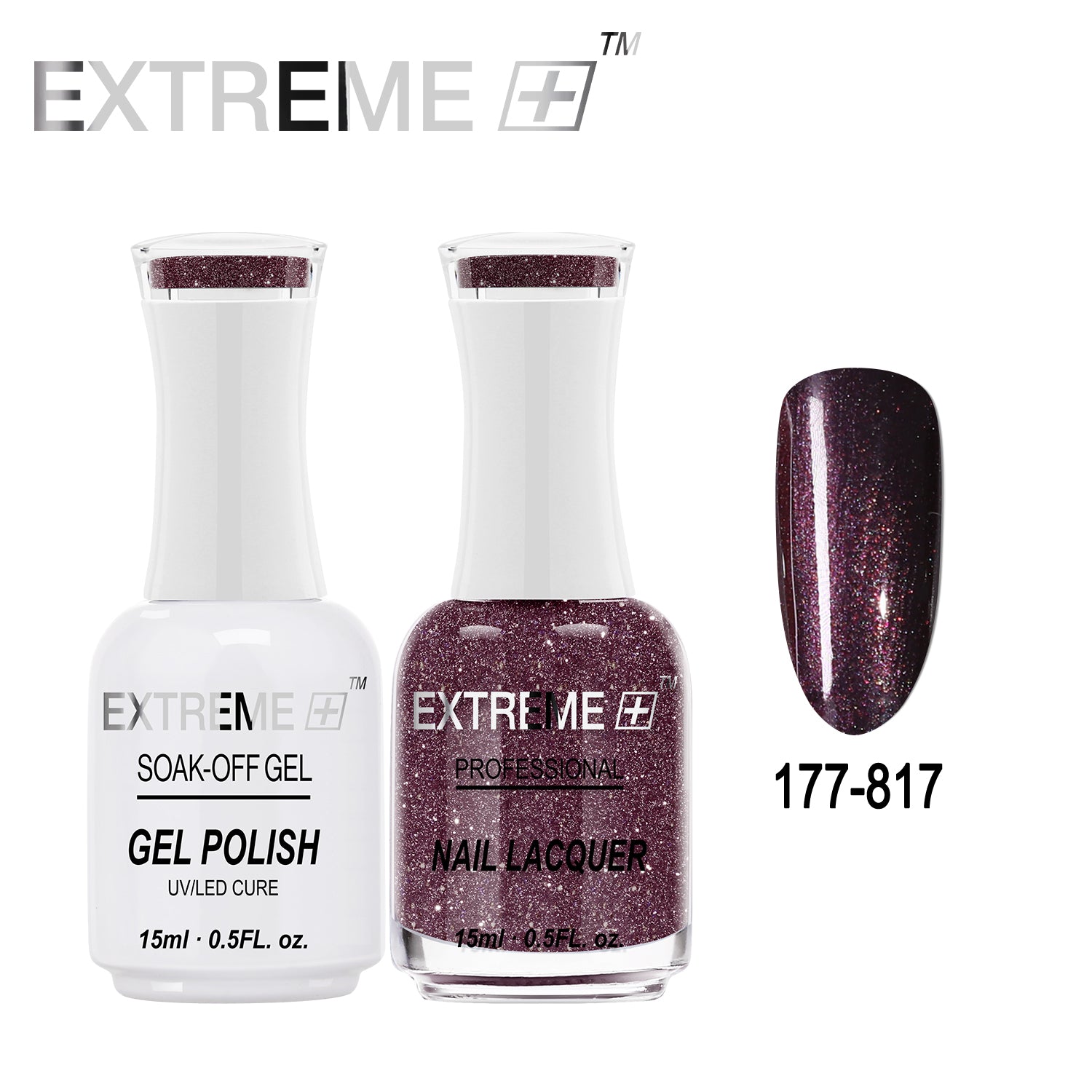 EXTREME+ All-in-One Gel Polish and Nail Lacquer Matching Duo #G177