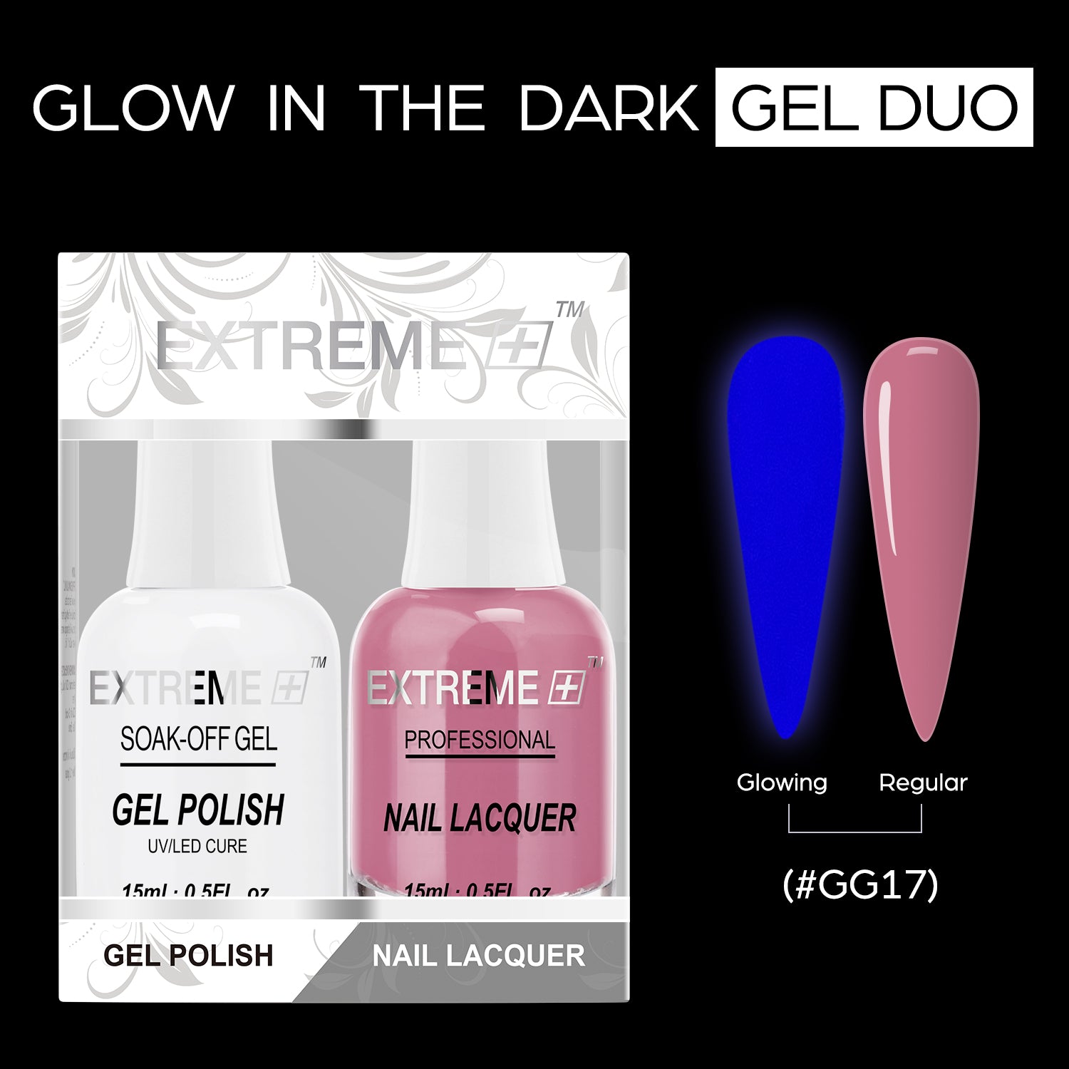 EXTREME+ Glow in the Dark Gel Matching Lacquer - #017