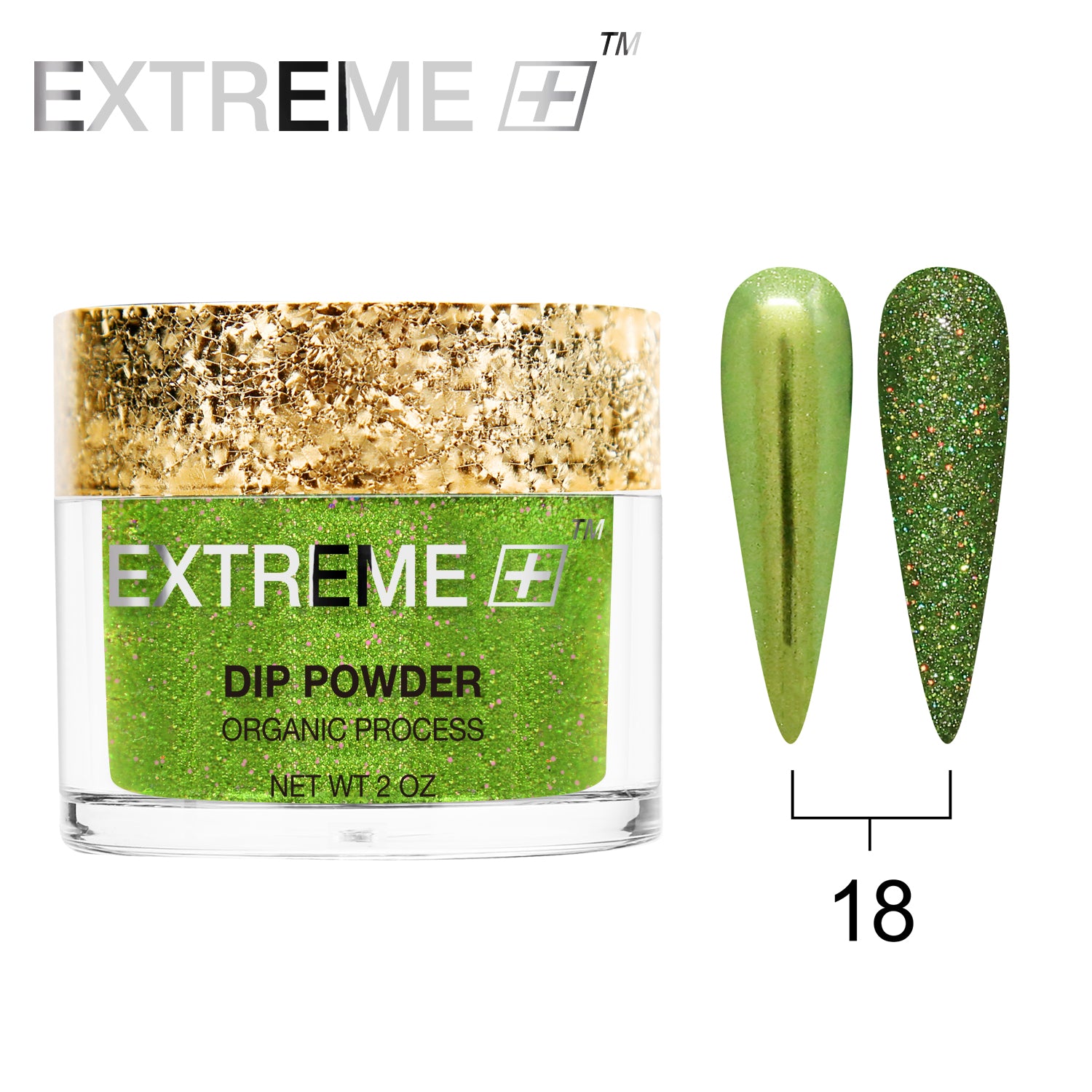 EXTREME+ Holo Chrome Dip Powder - #018