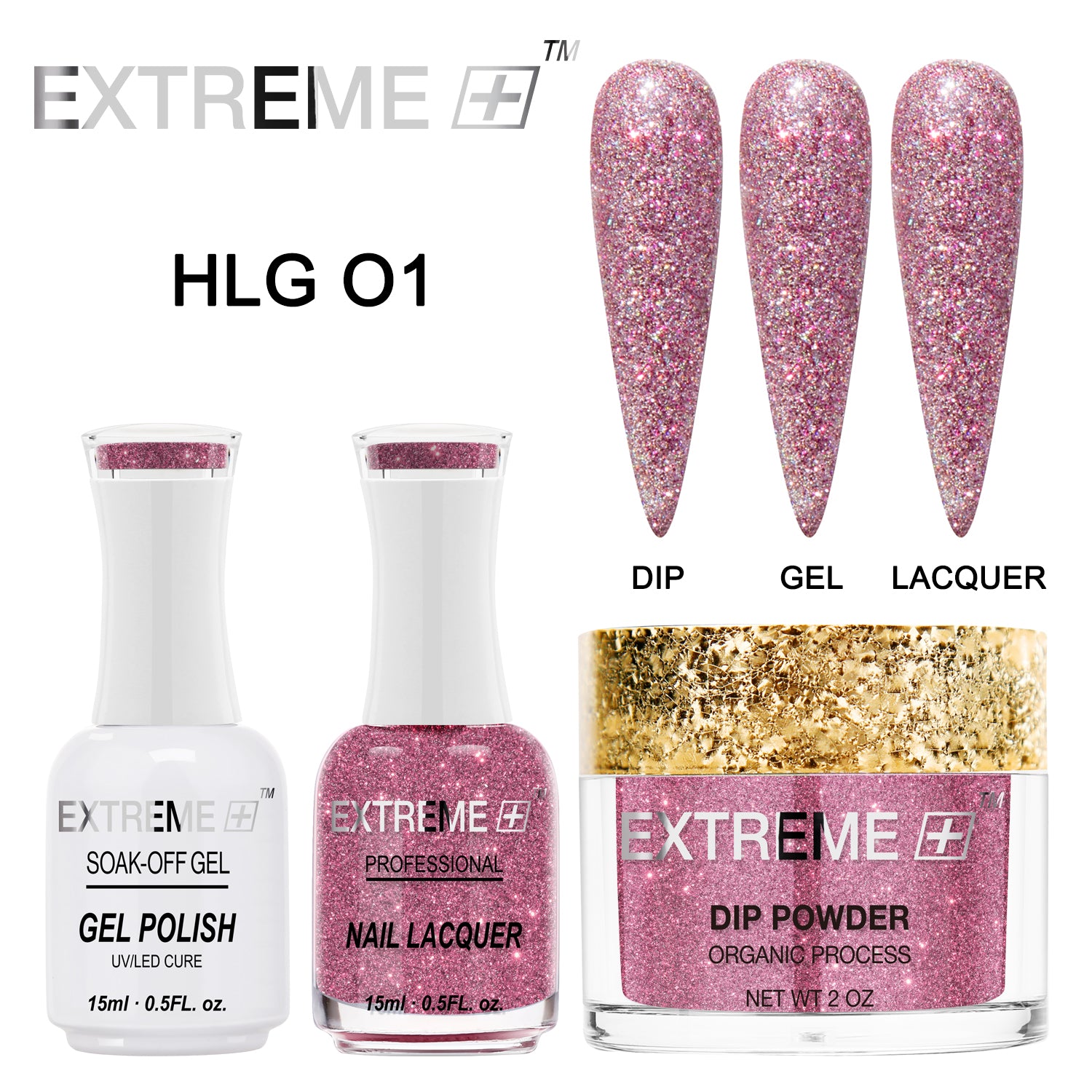 EXTREME+ 3 in 1 Combo Set - Holo Chrome - #001