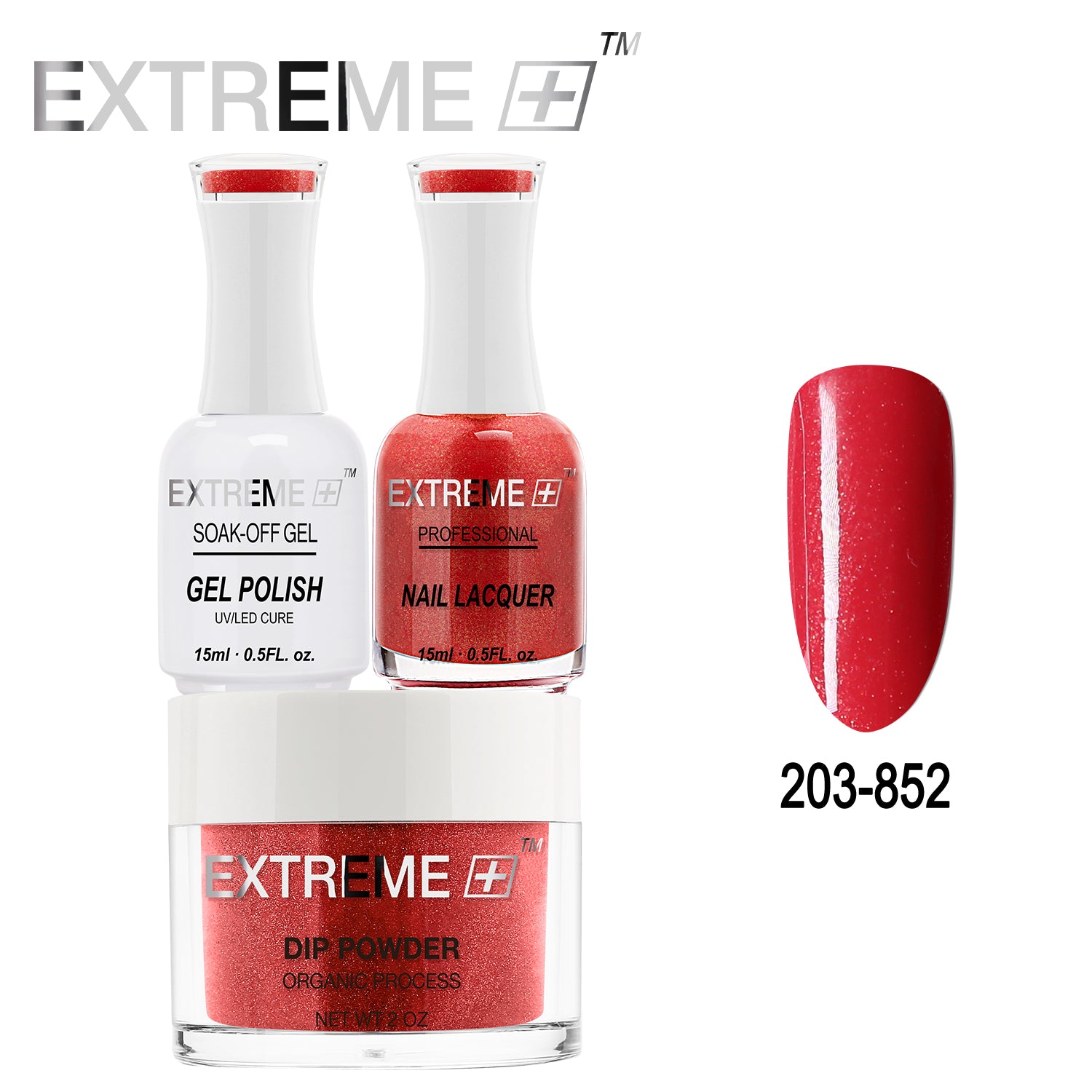 EXTREME+ All-in-One 3-in-1 Combo Set - Dip Powder, Gel Polish, and Nail Lacquer #203