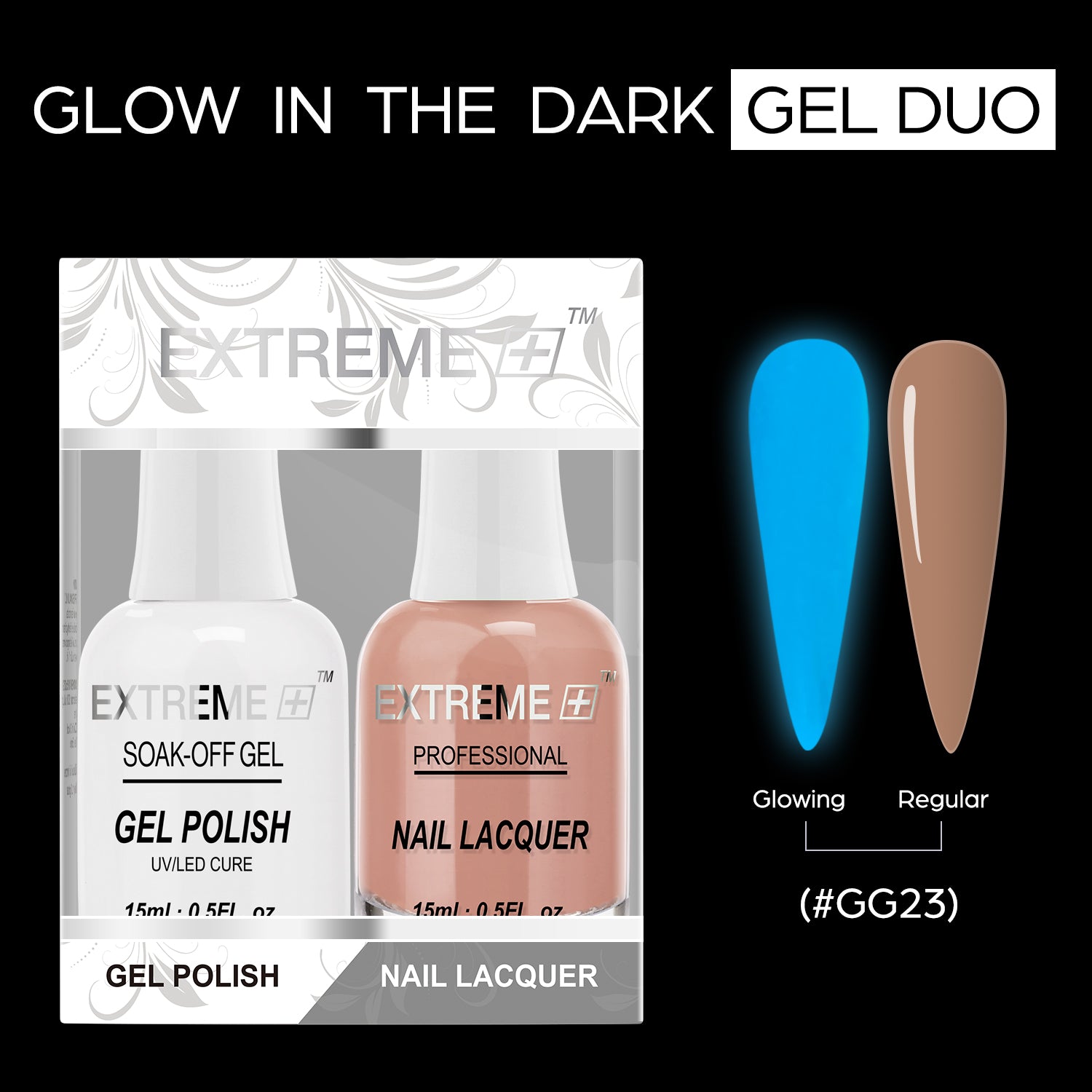 EXTREME+ Glow in the Dark Gel Matching Lacquer - #023