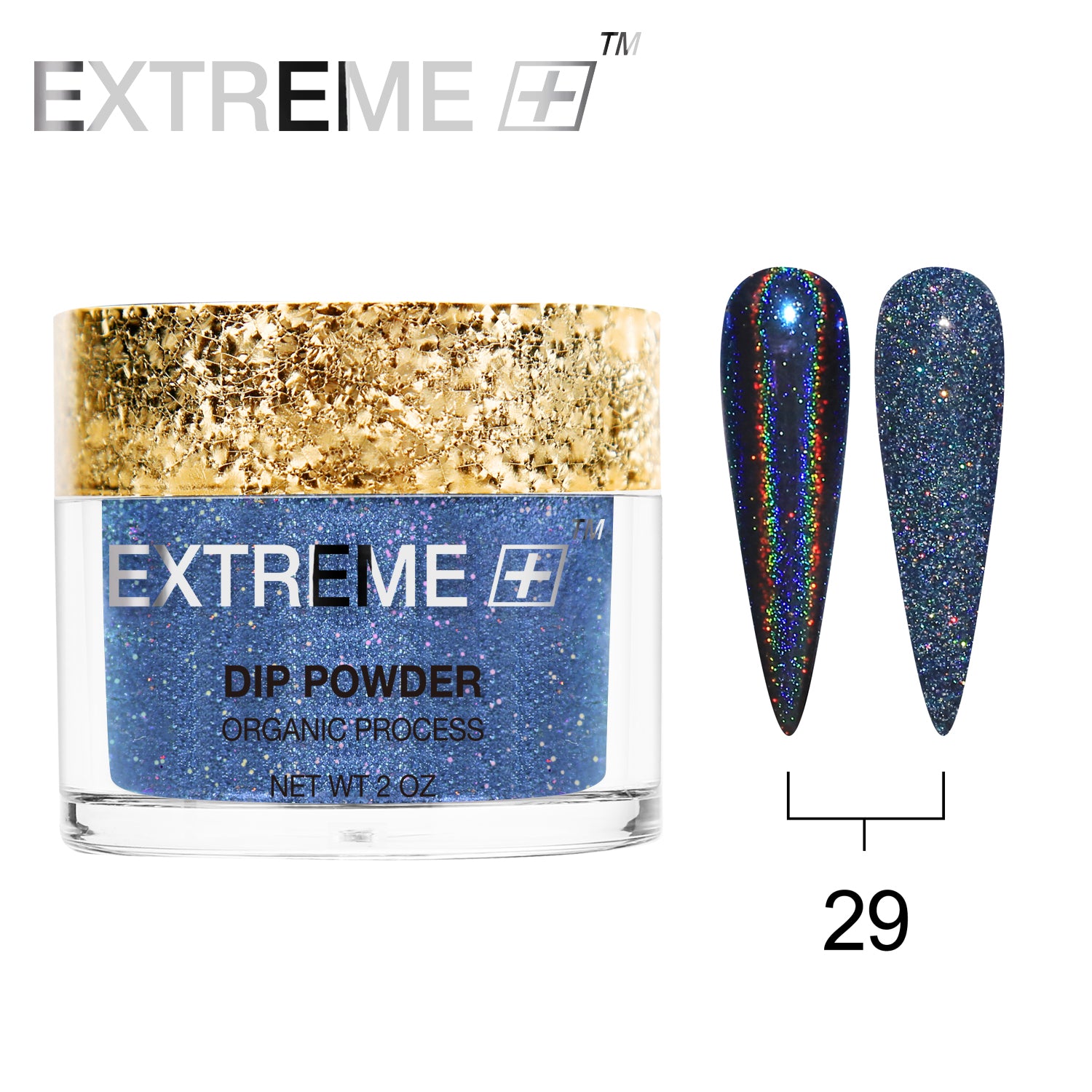 EXTREME+ Holo Chrome Dip Powder - #029