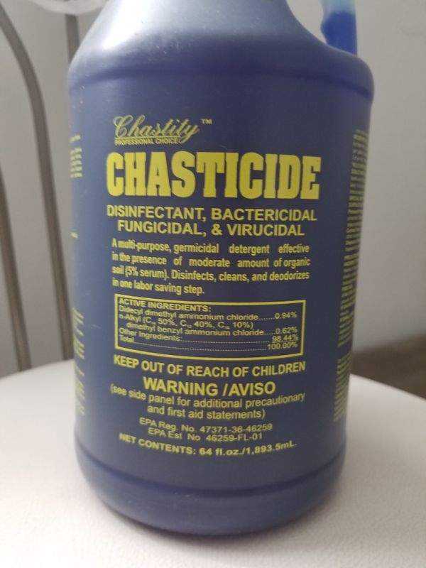 Chasticide DISINFECTANT, BACTERICIDAL FUNGICIDAL & VIRUCIDAL - 64 oz