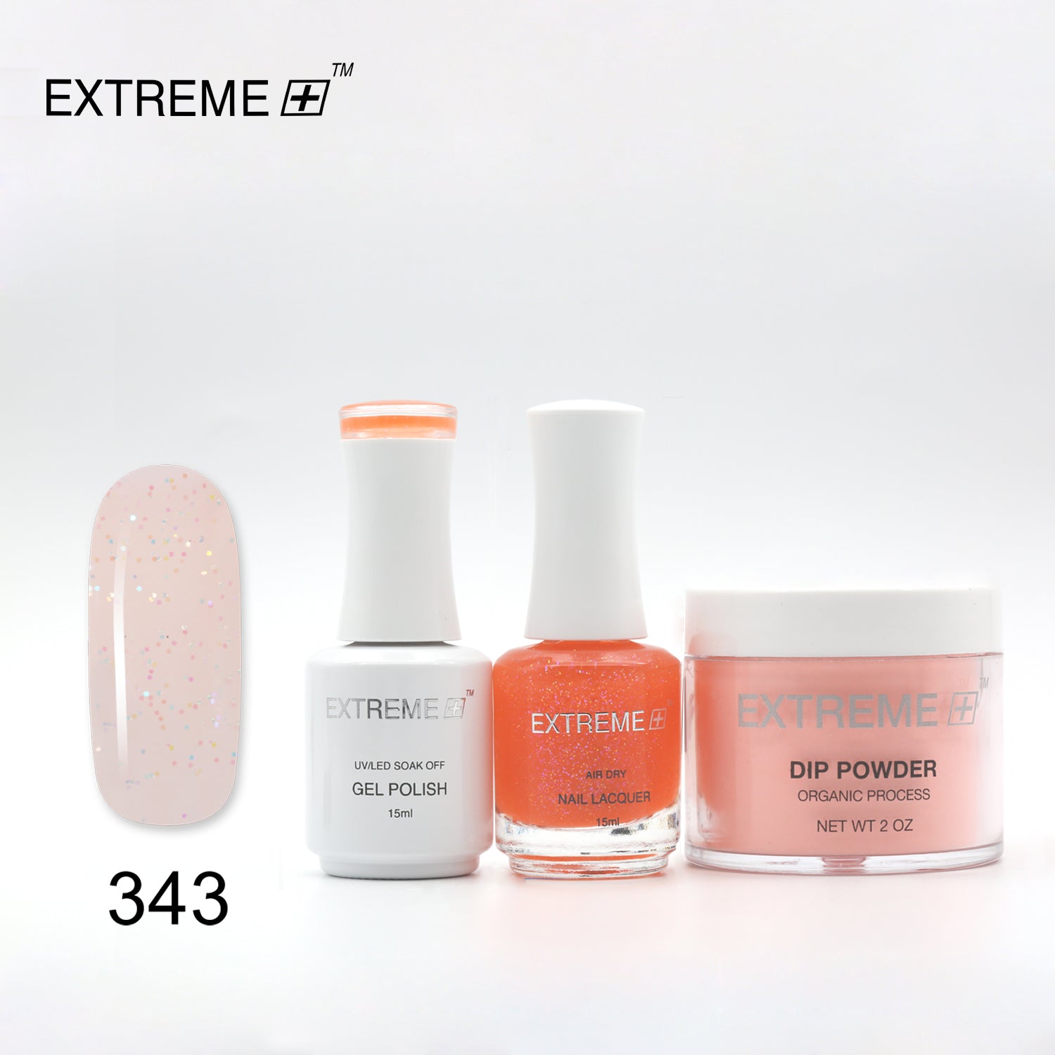 EXTREME+ 3 in 1 Combo Set - Gel, Lacquer, & Dip - #343