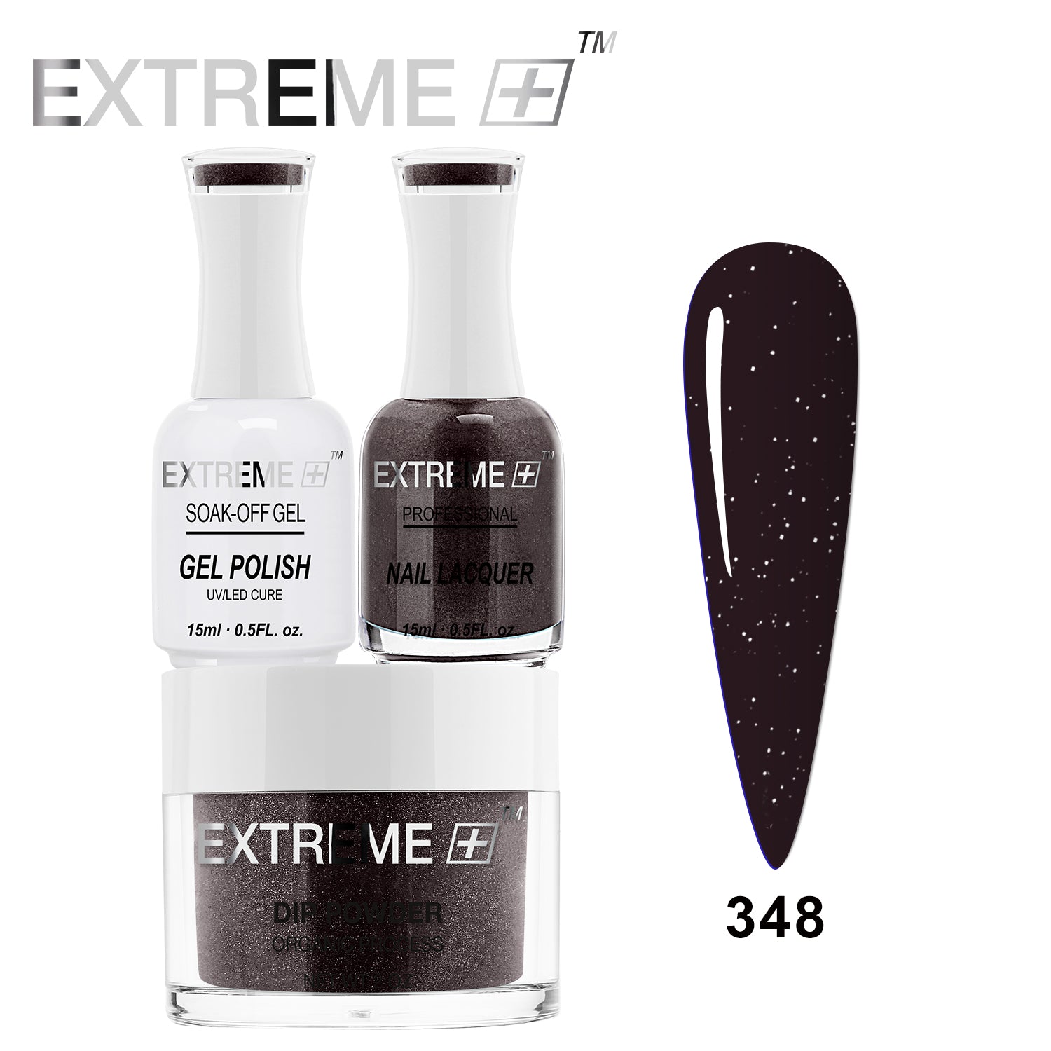 EXTREME+ 3 in 1 Combo Set - Gel, Lacquer, & Dip - #348