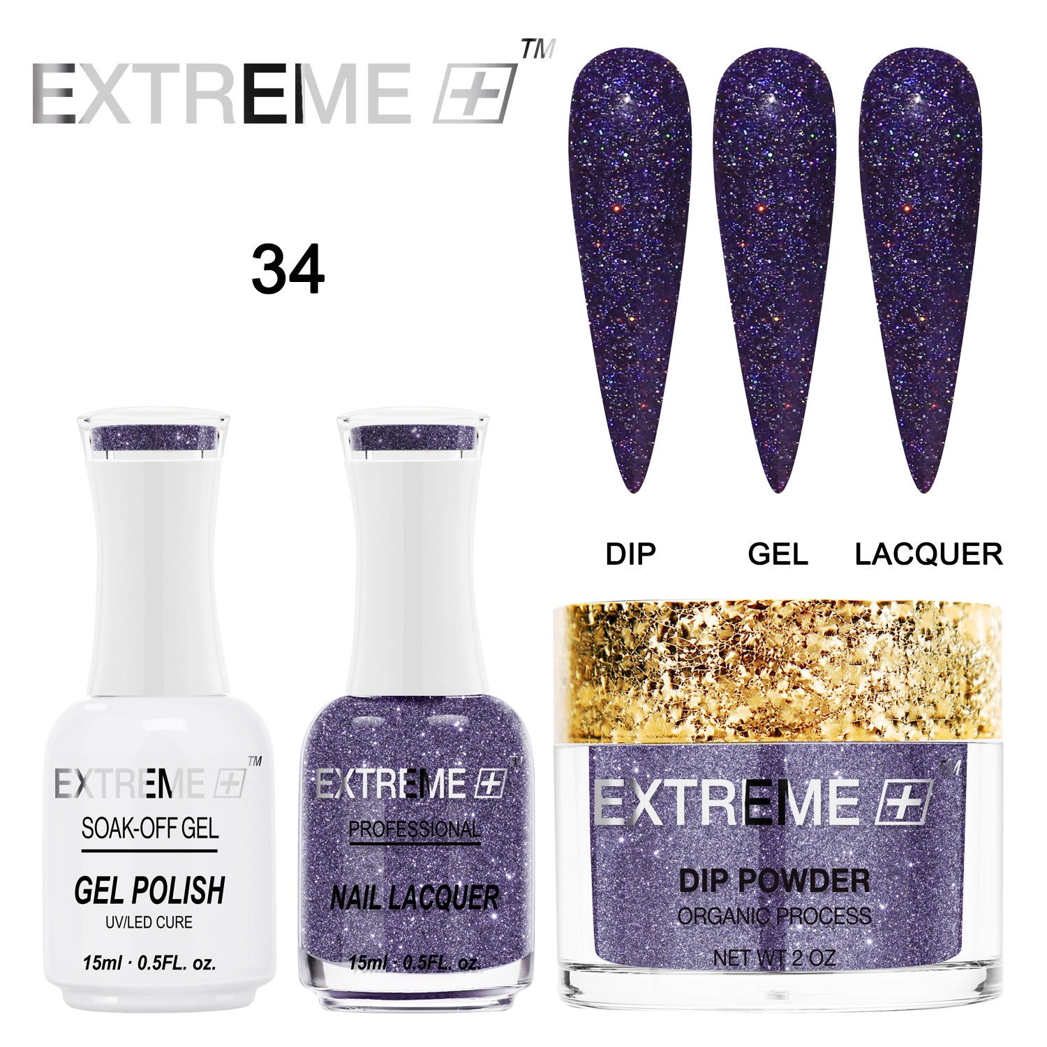 EXTREME+ 3 in 1 Combo Set - Holo Chrome - #034