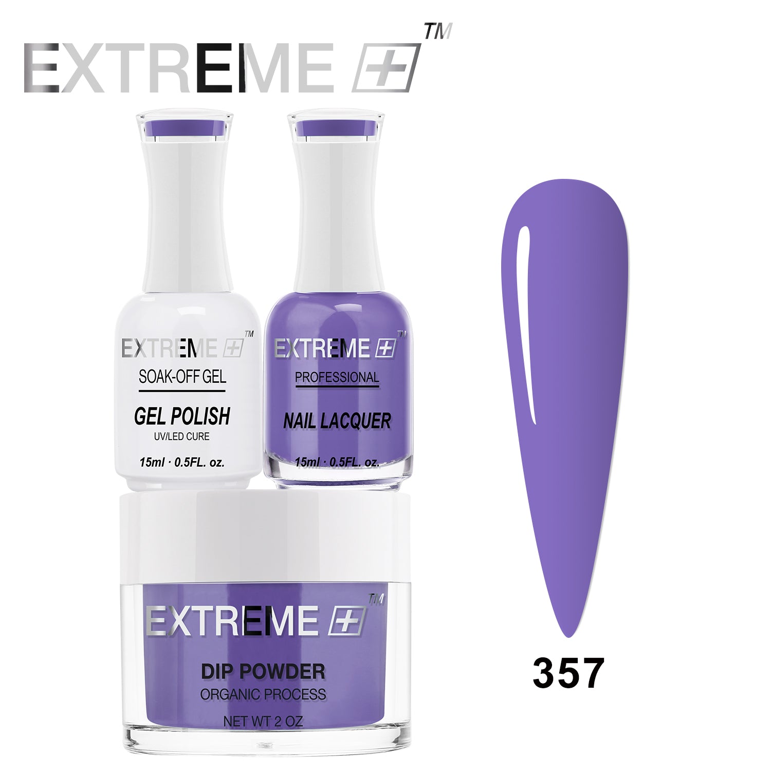 EXTREME+ 3 in 1 Combo Set - Gel, Lacquer, & Dip - #357