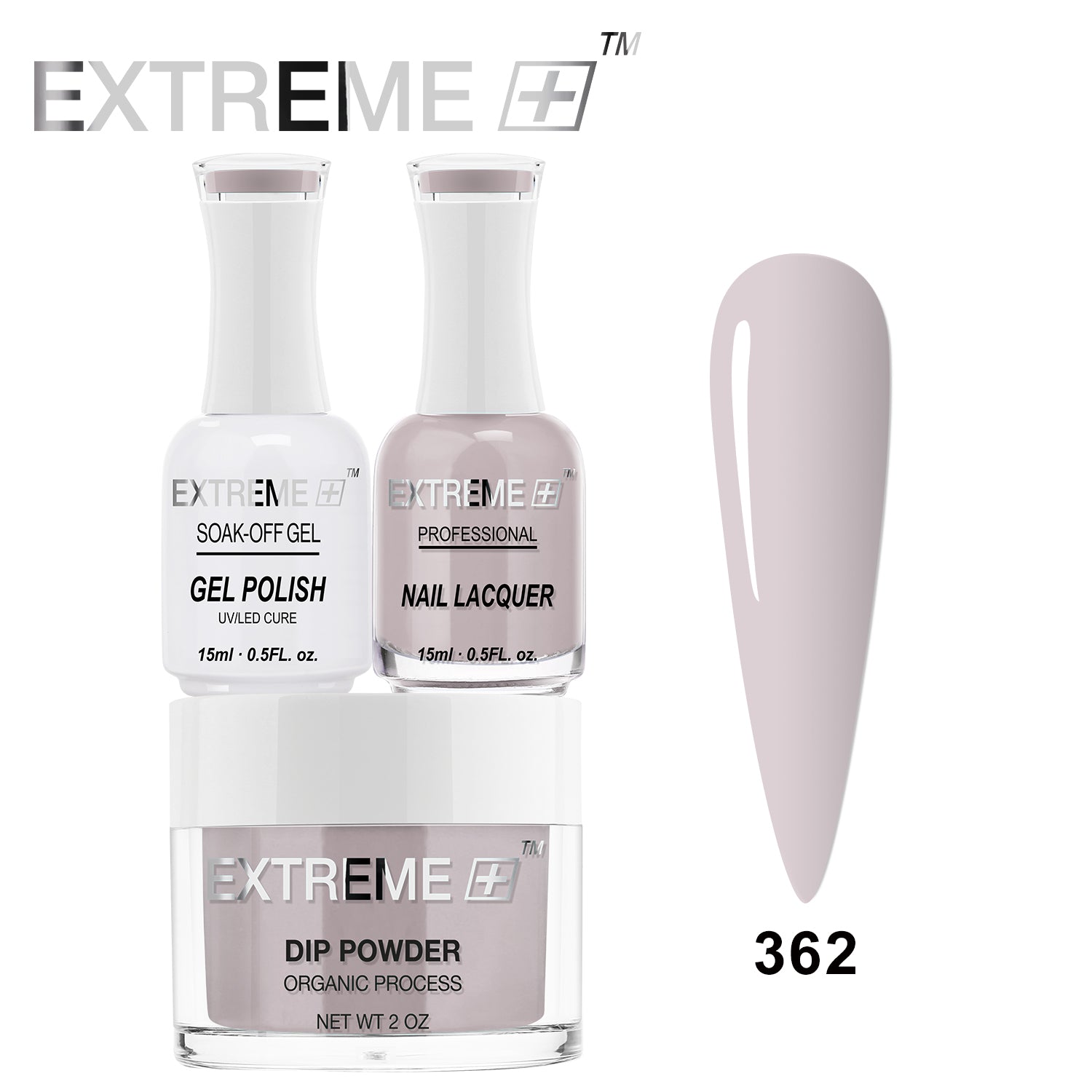 EXTREME+ 3 in 1 Combo Set - Gel, Lacquer, & Dip - #362