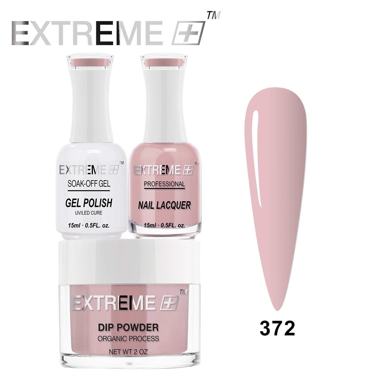 EXTREME+ 3 in 1 Combo Set - Gel, Lacquer, & Dip - #372