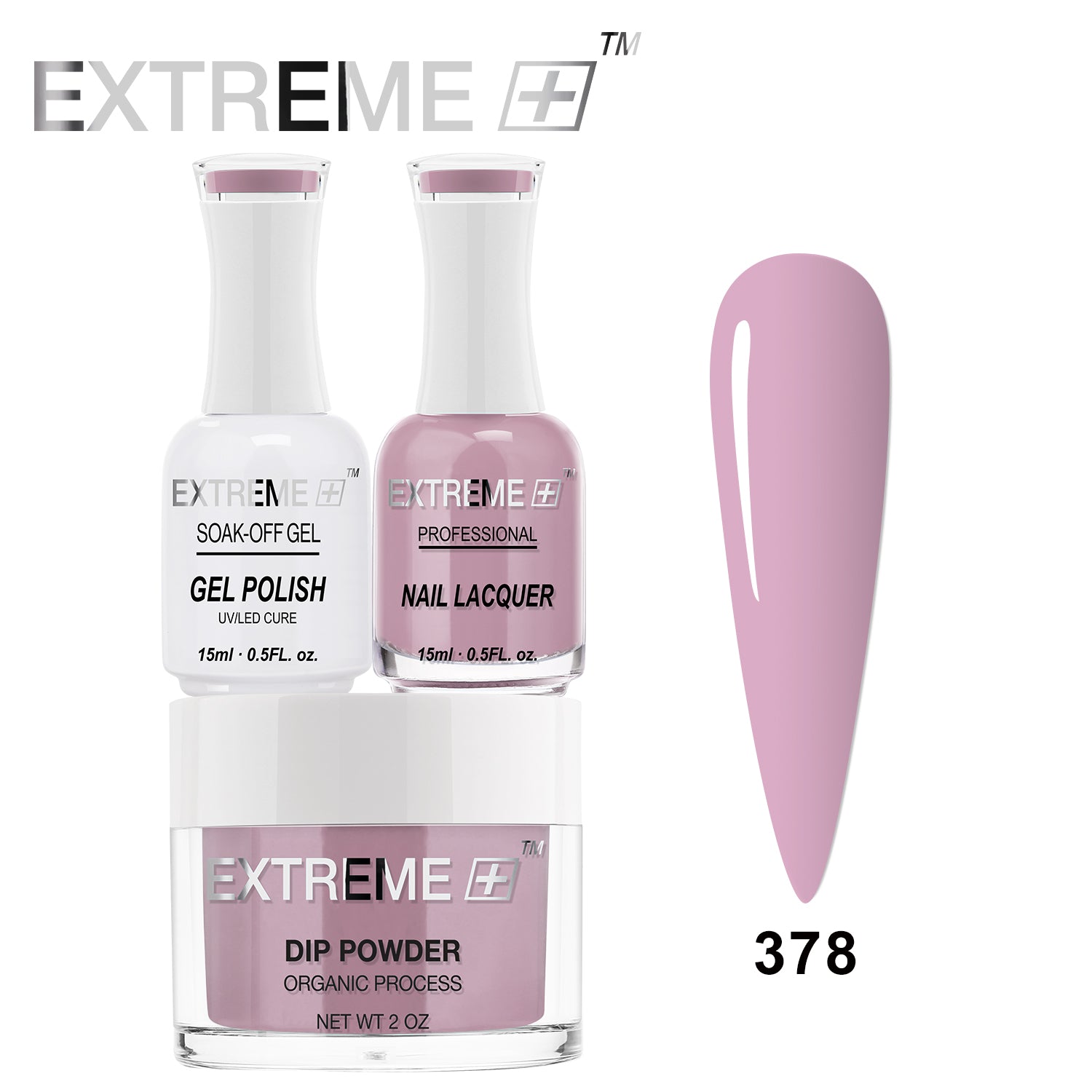 EXTREME+ 3 in 1 Combo Set - Gel, Lacquer, & Dip - #378