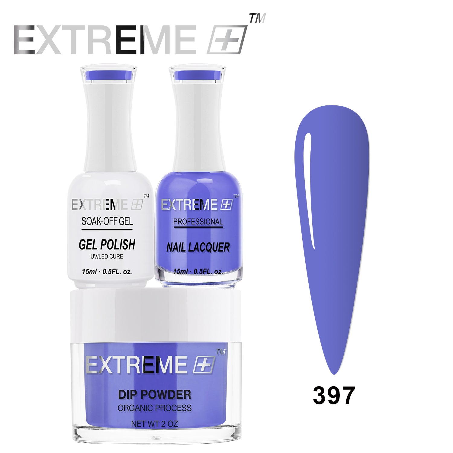 EXTREME+ 3 in 1 Combo Set - Gel, Lacquer, & Dip - #397