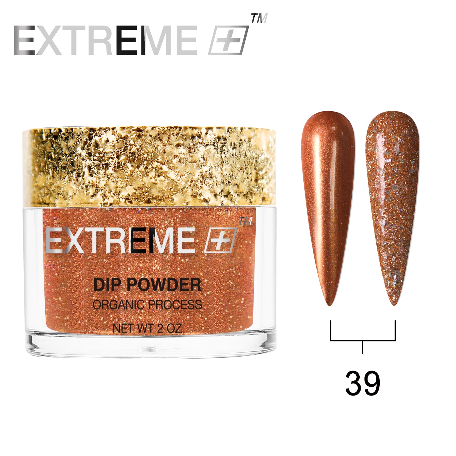 EXTREME+ Holo Chrome Dip Powder - #039