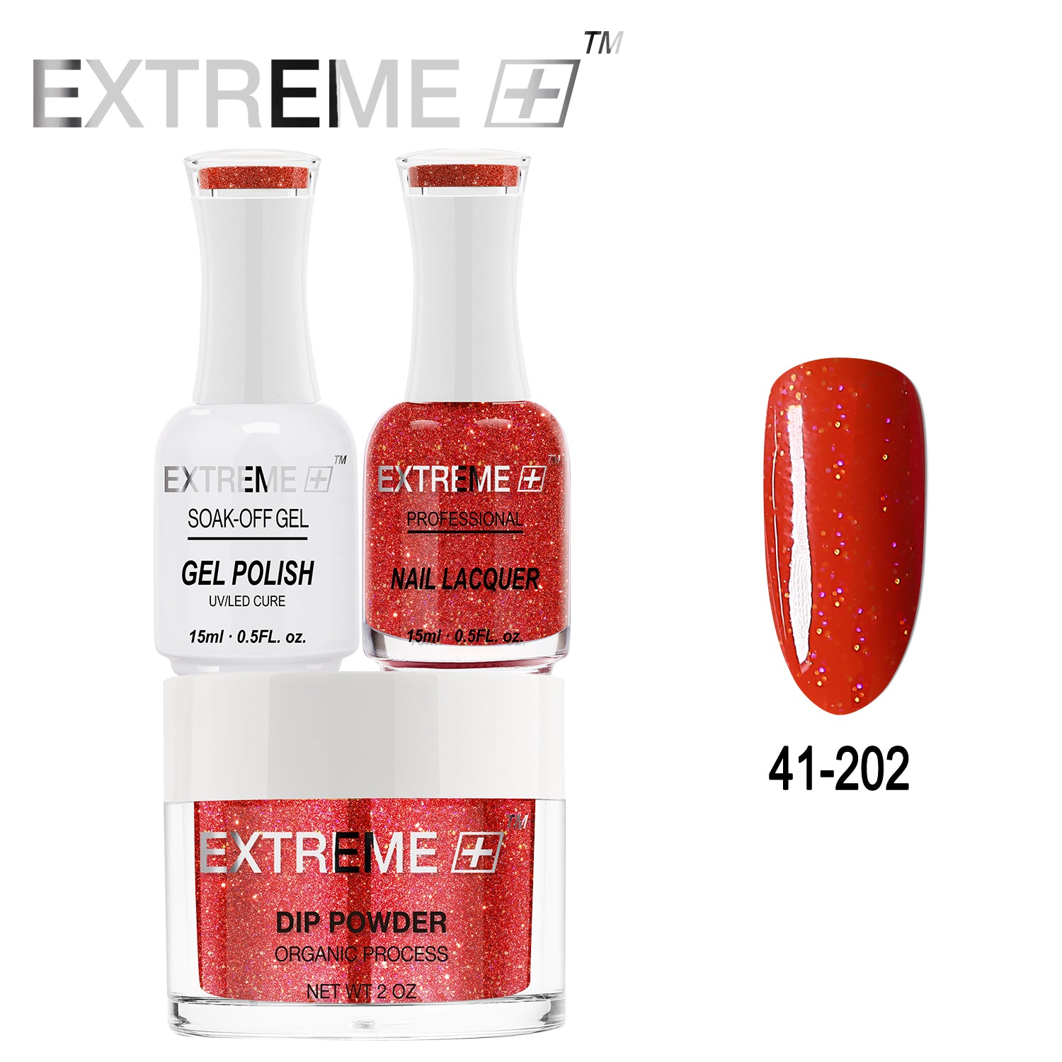 EXTREME+ All-in-One 3-in-1 Combo Set - Dip Powder, Gel Polish, and Nail Lacquer #041