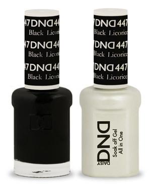 DND - Gel & Lacquer # 447 Black Licorice