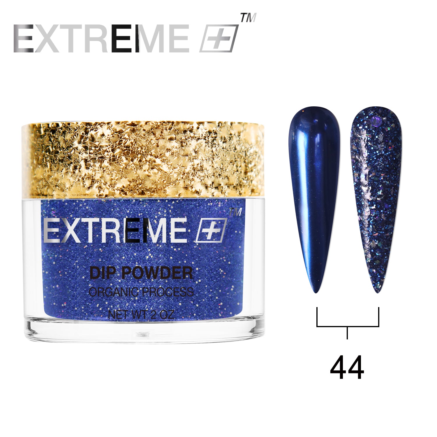 EXTREME+ Holo Chrome Dip Powder - #044