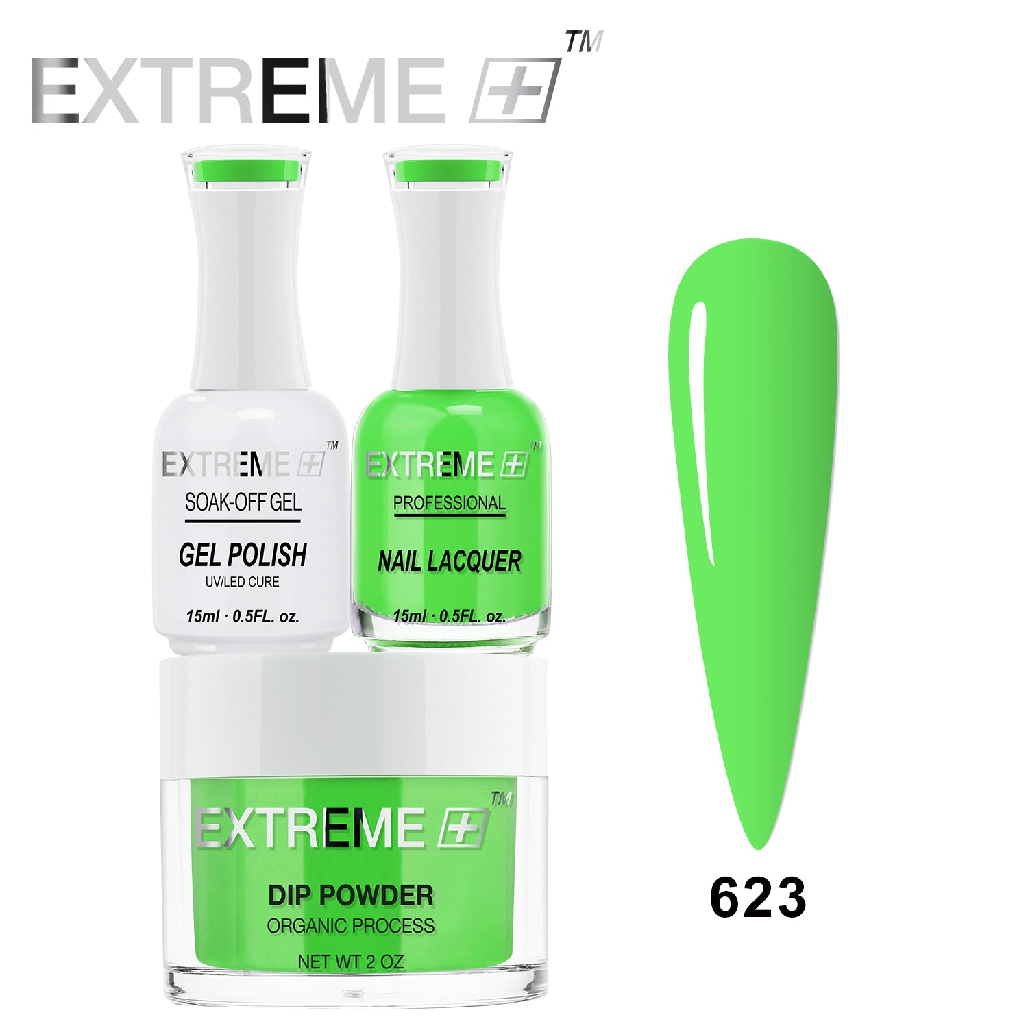 EXTREME+ 3 in 1 Combo Set - Gel, Lacquer, & Dip - #623