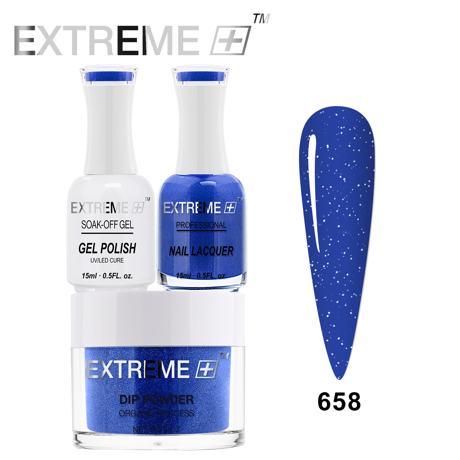 EXTREME+ 3 in 1 Combo Set - Gel, Lacquer, & Dip - #658