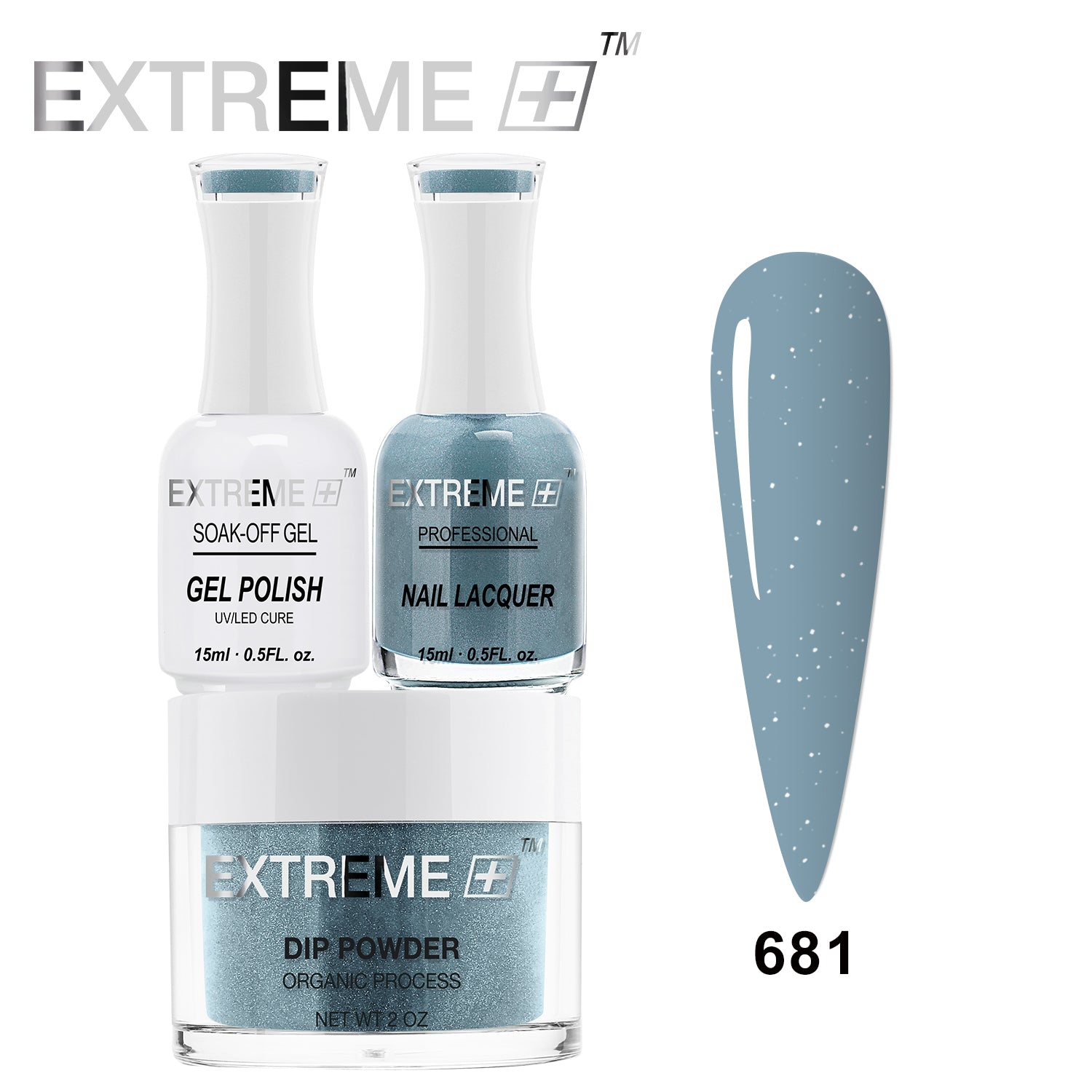 EXTREME+ 3 in 1 Combo Set - Gel, Lacquer, & Dip - #681