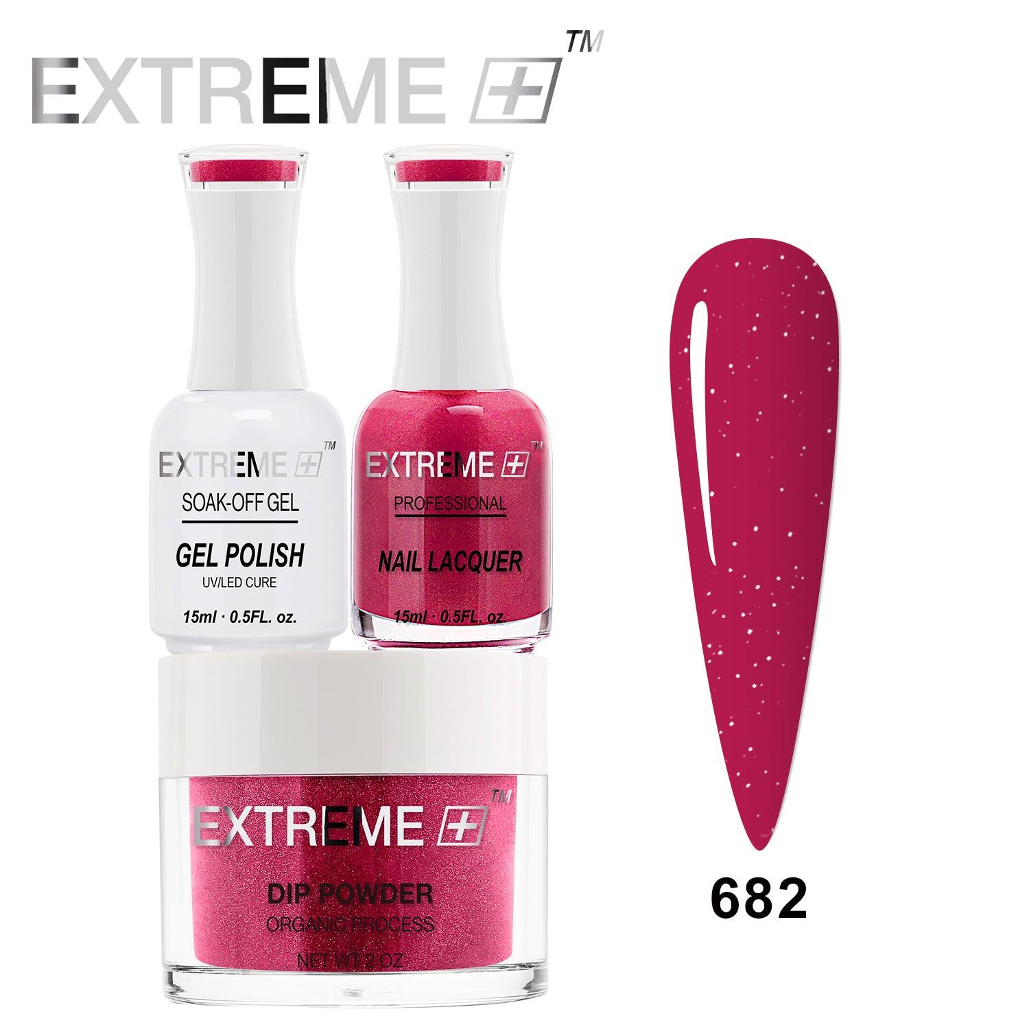 EXTREME+ 3 in 1 Combo Set - Gel, Lacquer, & Dip - #682